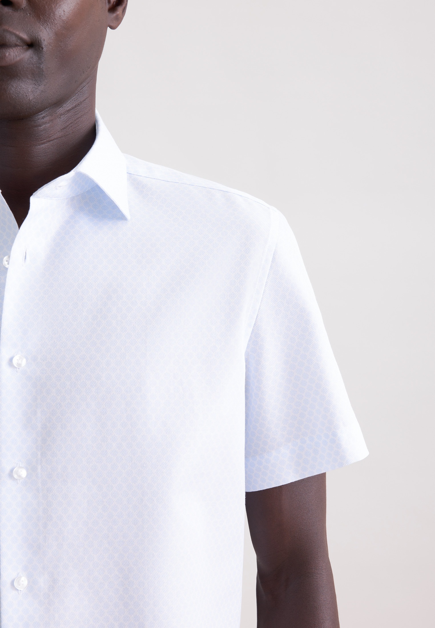 seidensticker Businesshemd »Schwarze Rose« Slim 1/2 Kentkragen Druck