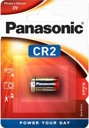 Panasonic Batterie »Cylindrical Lithium - CR2«, CR2, 3 V, (1 St.) kaufen
