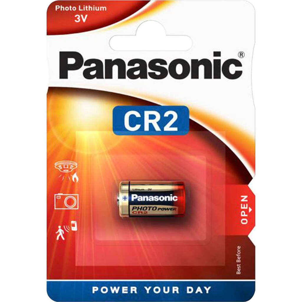 Panasonic Batterie »Cylindrical Lithium - CR2«, CR2, 3 V, (1 St.)