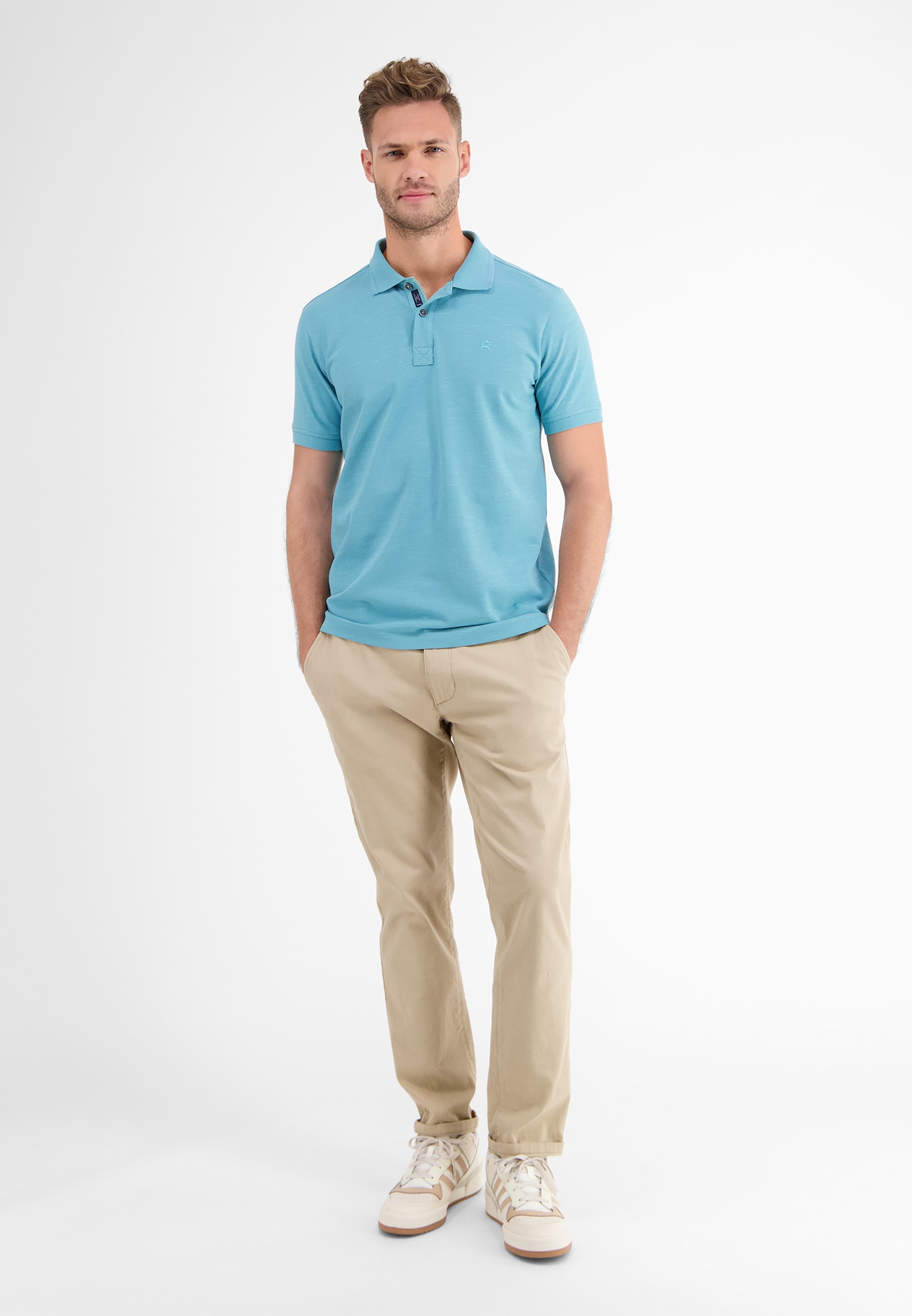 LERROS Poloshirt »LERROS Poloshirt in Two-Tone-Piqué«