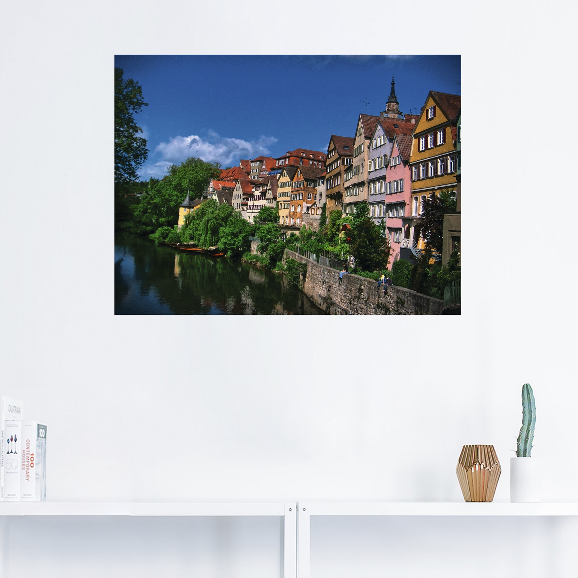 Artland Wandbild »Tübingen am Neckar«, Garten, (1 St.), als Alubild, Leinwandbild, Wandaufkleber oder Poster in versch. Größen