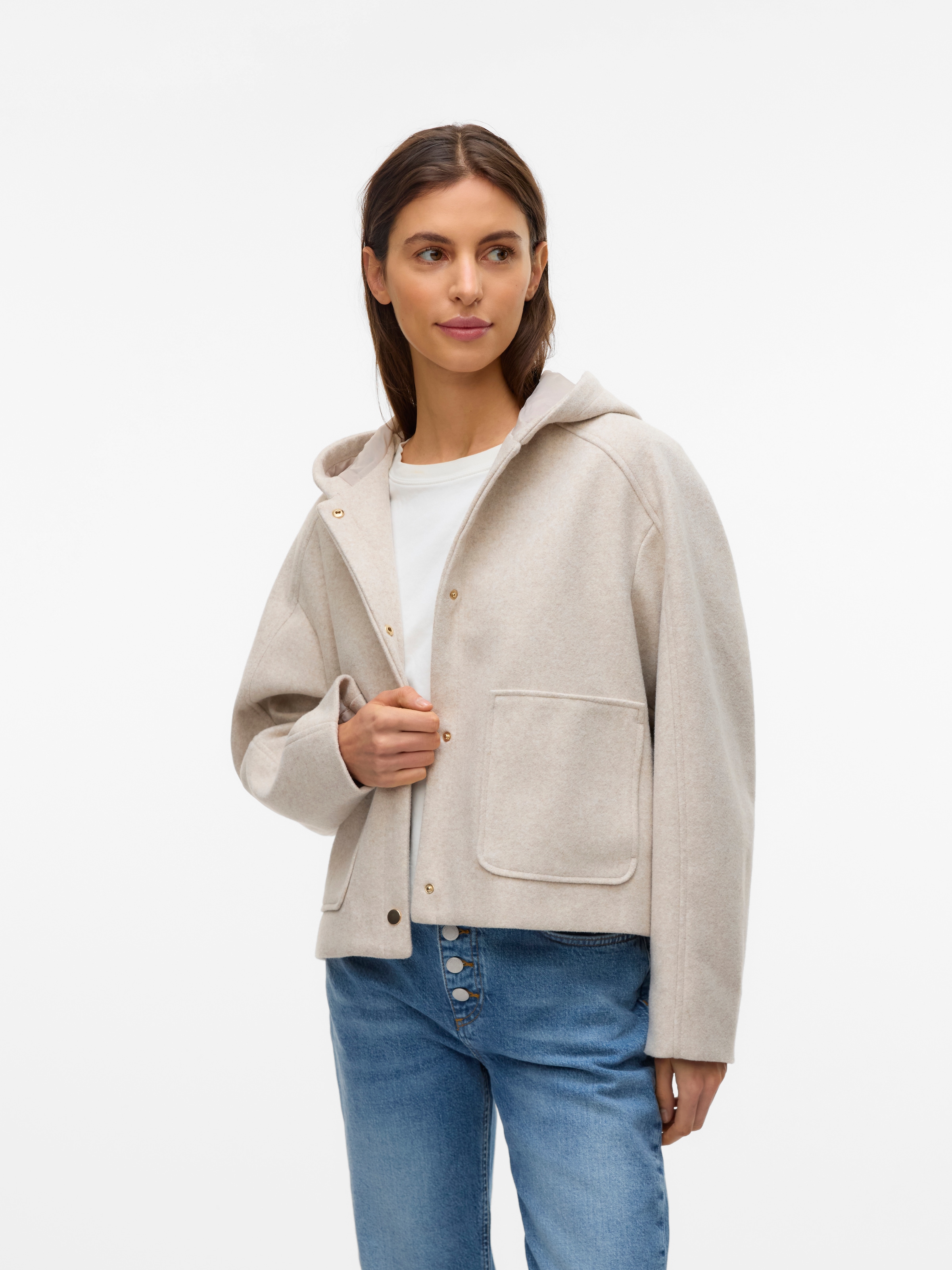 Vero Moda Kurzjacke »VMFORTUNEROME SHORT JACKET GA BOO«, mit Kapuze