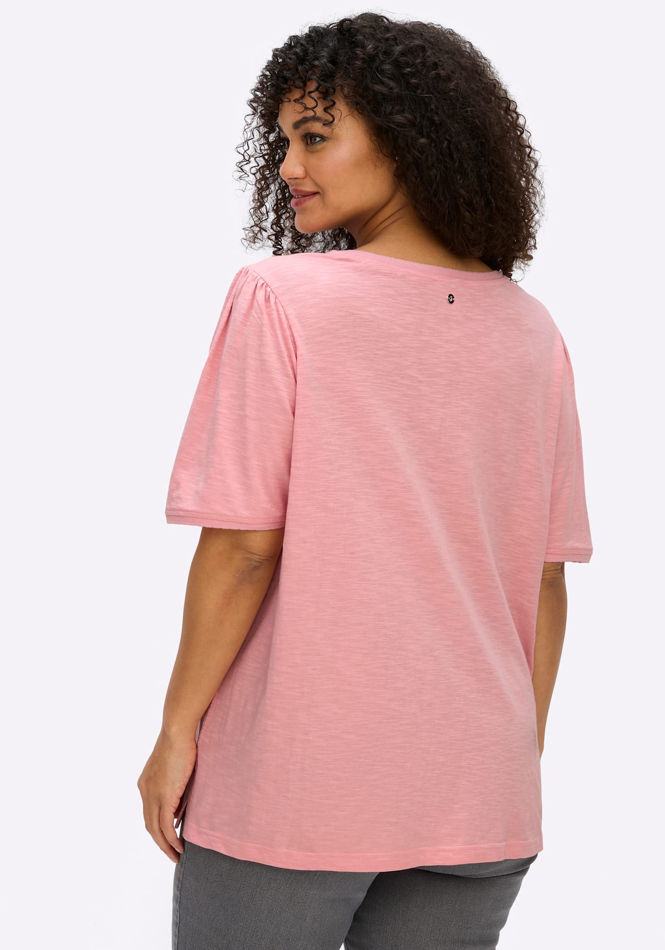 Sheego T-Shirt »Halbarmshirt« 1