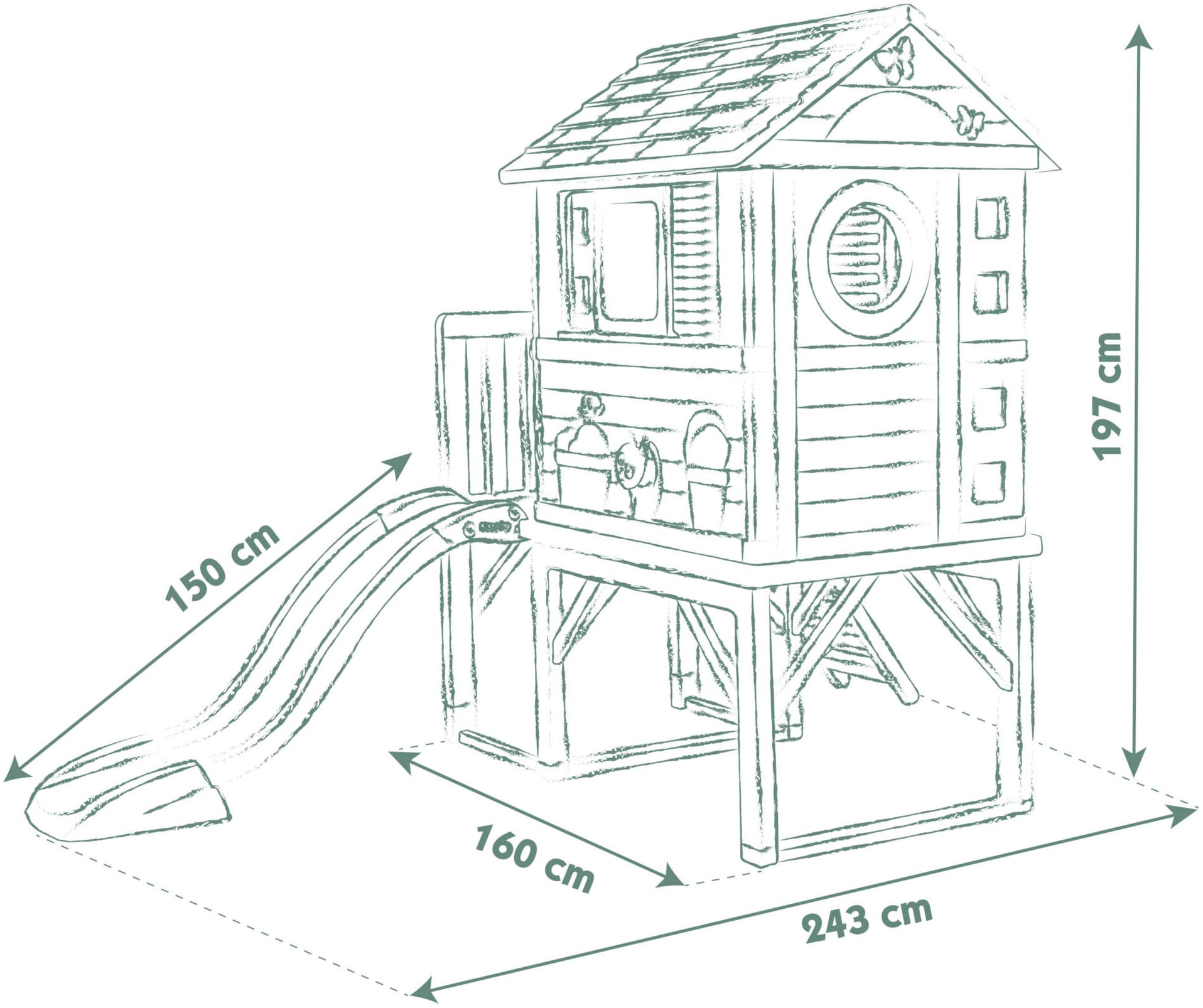 Smoby Spielhaus »Smoby Life Stelzen«, Made in Europe