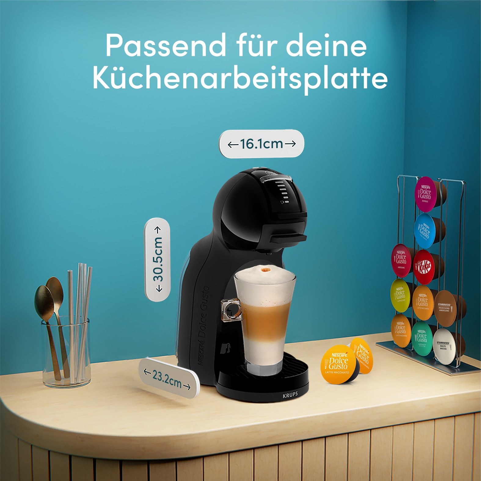 NESCAFÉ® Dolce Gusto® Kapsel-/Kaffeepadmaschine »Mini Me 2« kleine Größe, großer Geschmack, über 45 heiße und kalte Getränke