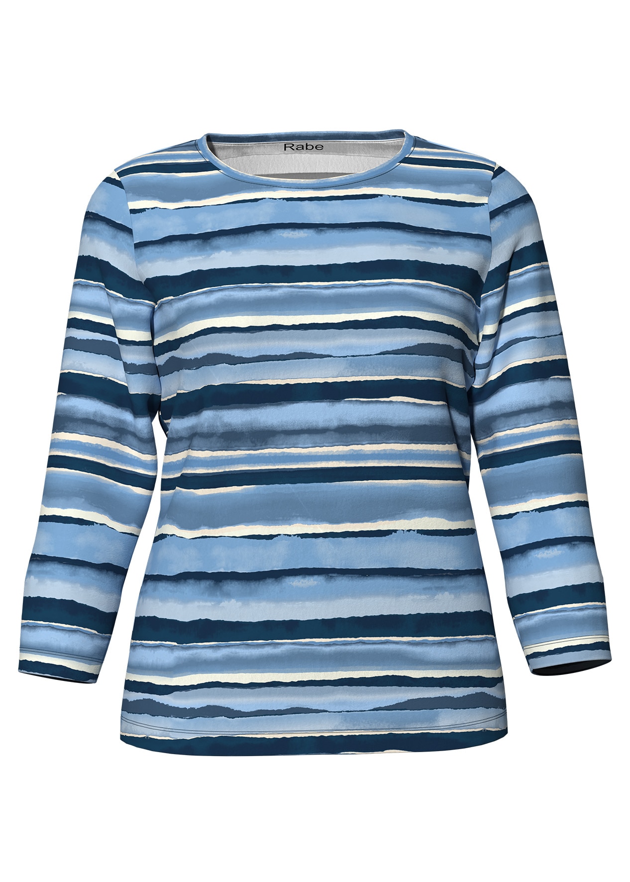 Rabe 3/4-Arm-Shirt, mit Streifen Muster