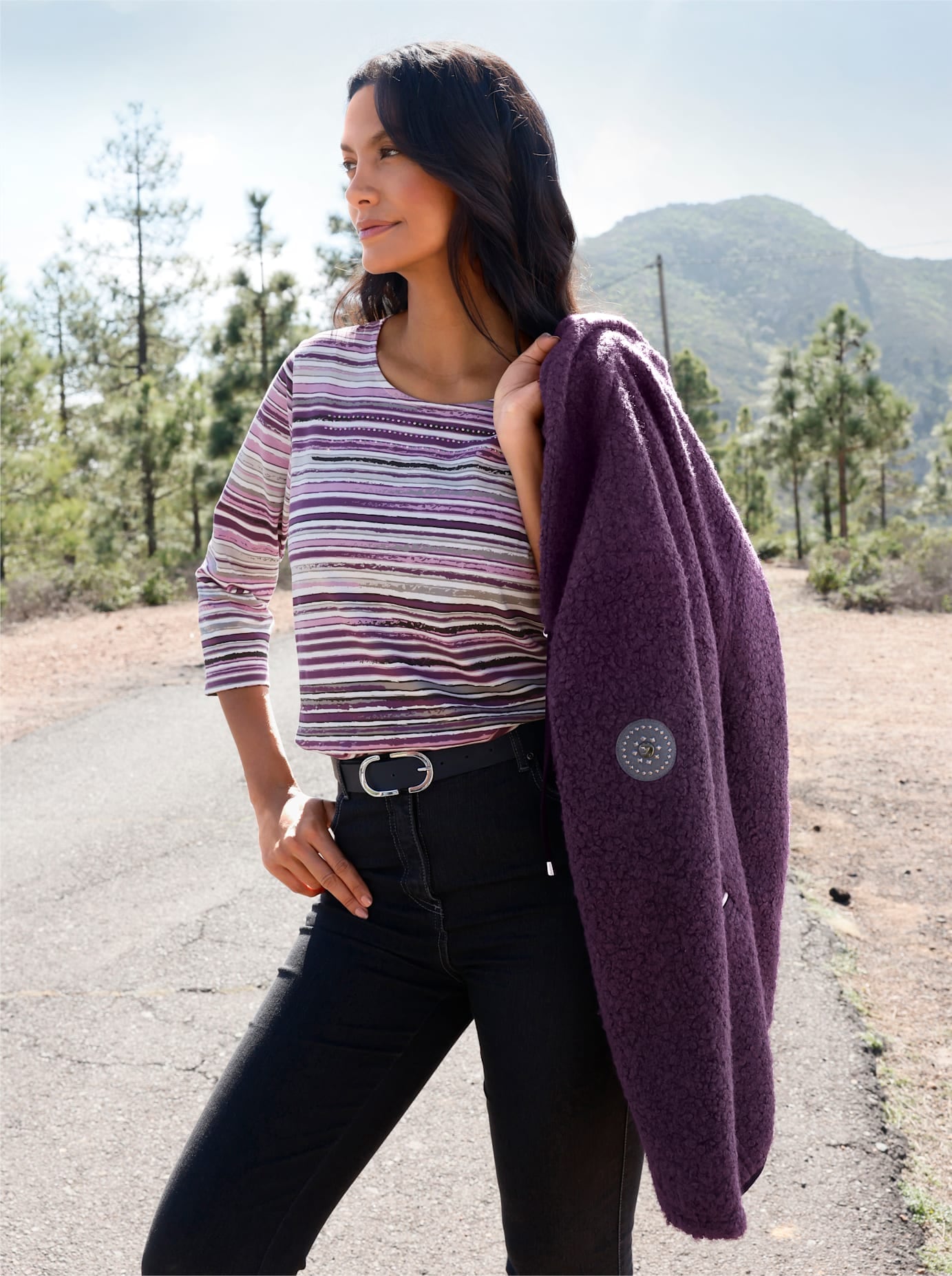 Casual Looks 3/4-Arm-Shirt »Ringelshirt« 1