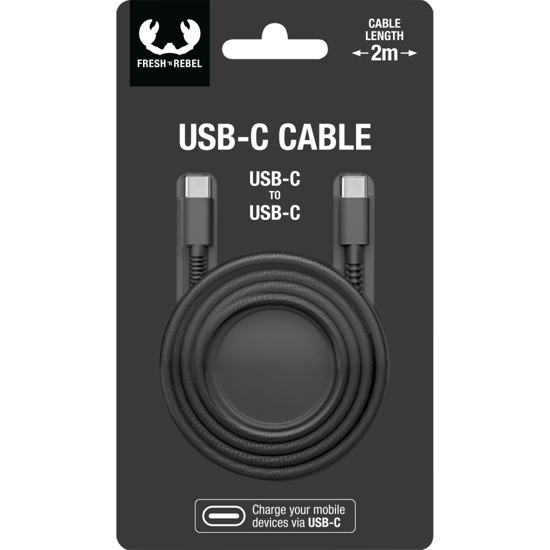 Fresh´n Rebel Smartphone-Kabel »USB-C - USB-C Kabel "Fabriq", 2m«, USB Typ C-USB Typ C, 200 cm