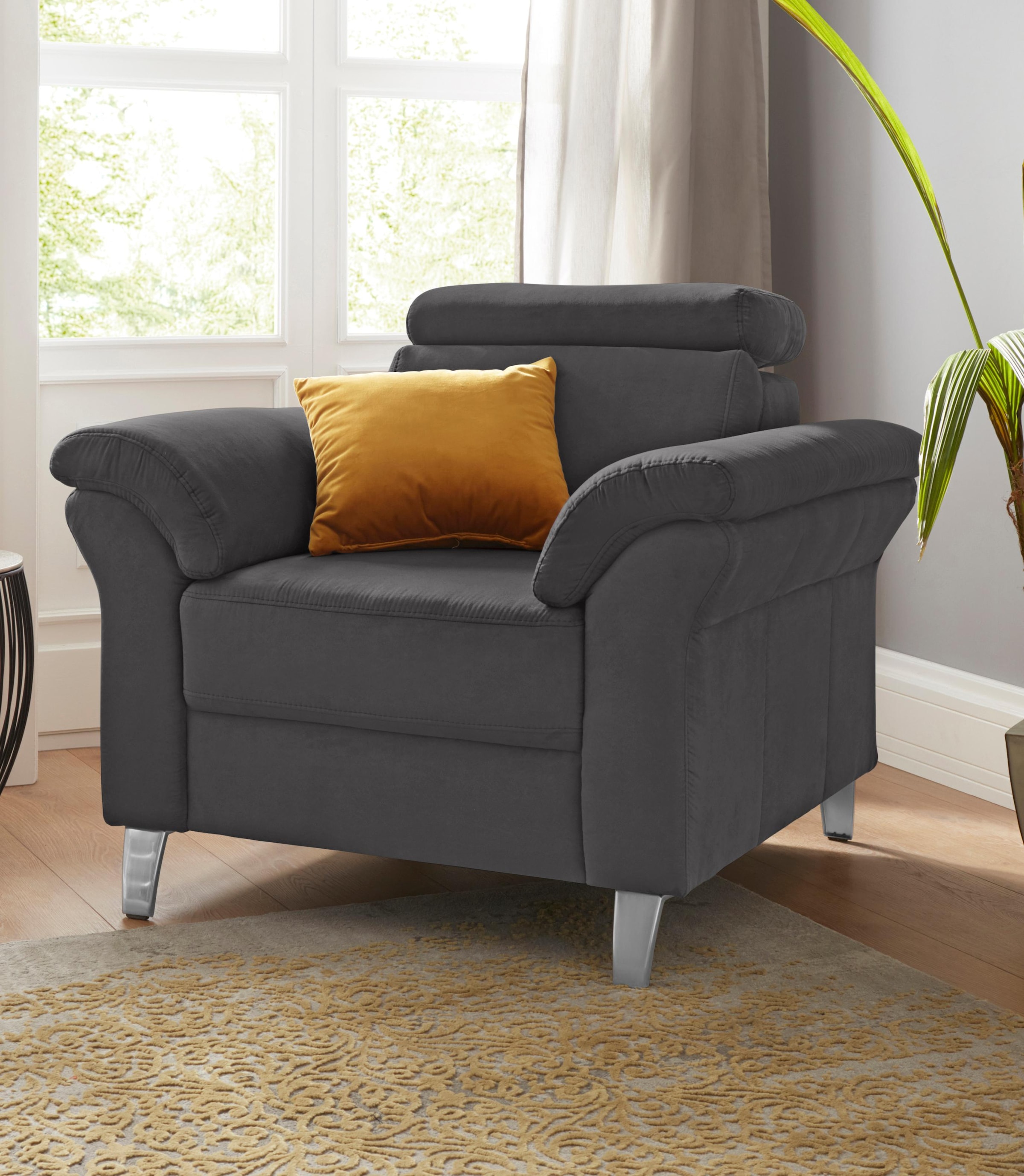 sit&more Sessel »Arngast«, inklusive Federkern und Kopfteilverstellung