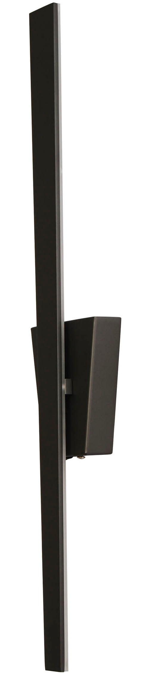 näve LED Wandleuchte »"TREVOR"«, 1 flammig, schwarz, trapezförmiger Baldachin, inkl. Kippschalter, Höhe 62cm