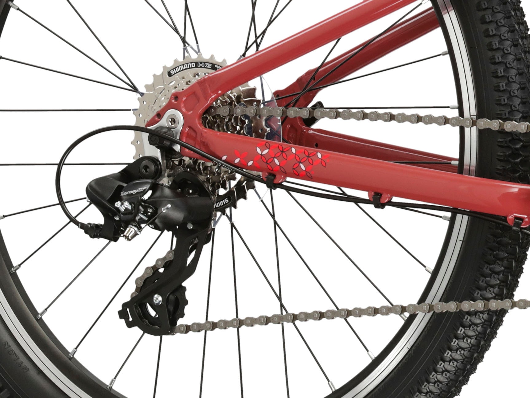 Kross Kinderfahrrad »Kinder-MTB Lea Jr 1.0«, 8 Gang, Shimano, TOURNEY TX800 Schaltwerk, Kettenschaltung