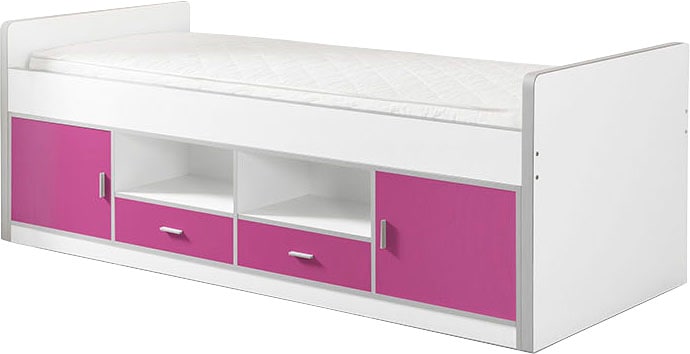 Vipack Einzelbett »Bonny«, mit Komfort Liegehöhe, Stauraum unter dem Bett, Liegefläche 90x200 cm