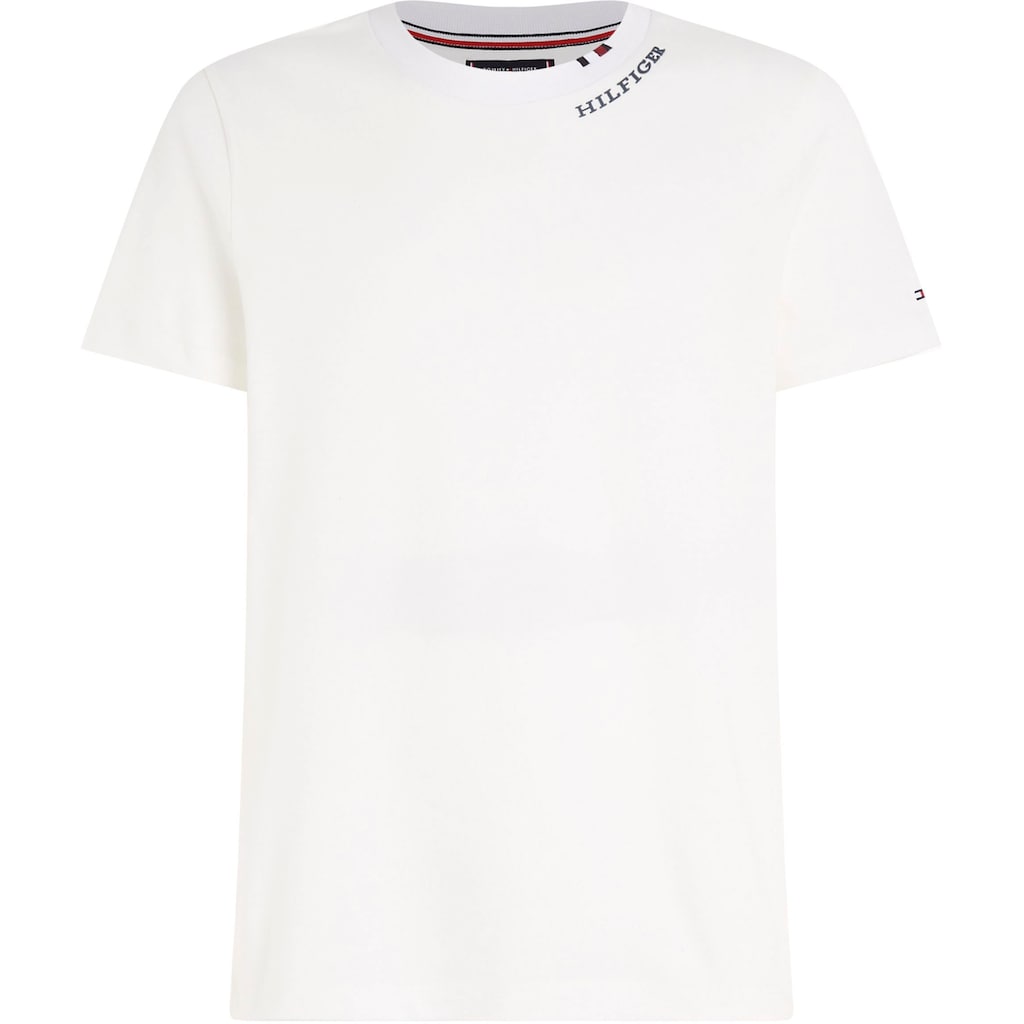 Tommy Hilfiger T-Shirt »RWB NECKLINE PIQUE TEE«