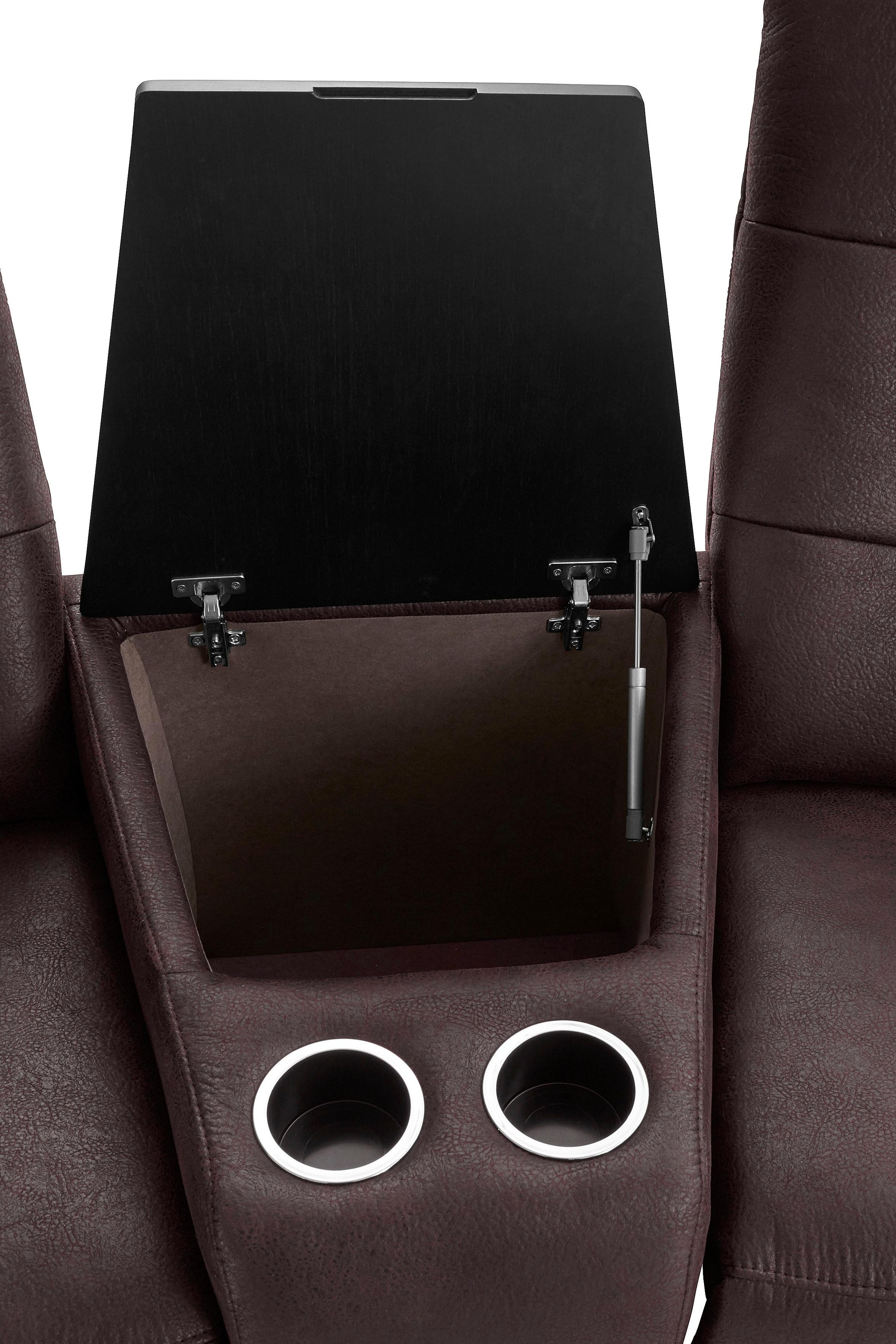exxpo - sofa fashion 2-Sitzer »Tivoli, Kinosofa mit Relaxfunktion, mit Ablagetisch und Stauraum« bequem und komfortabel