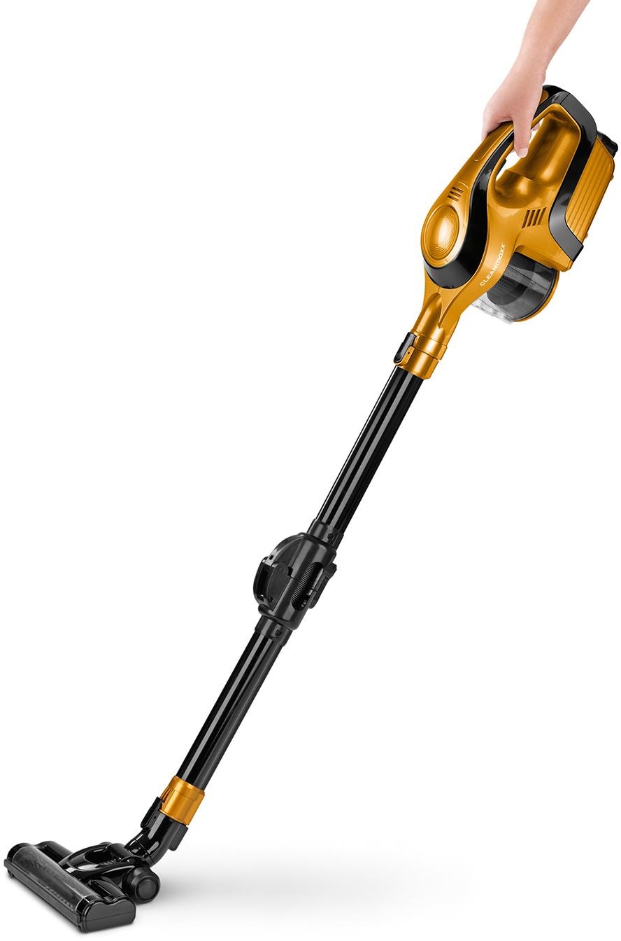 CLEANmaxx Akku-Hand-und Stielstaubsauger »2in1 14,8V gold/schwarz mit Gelenk-Saugrohr«