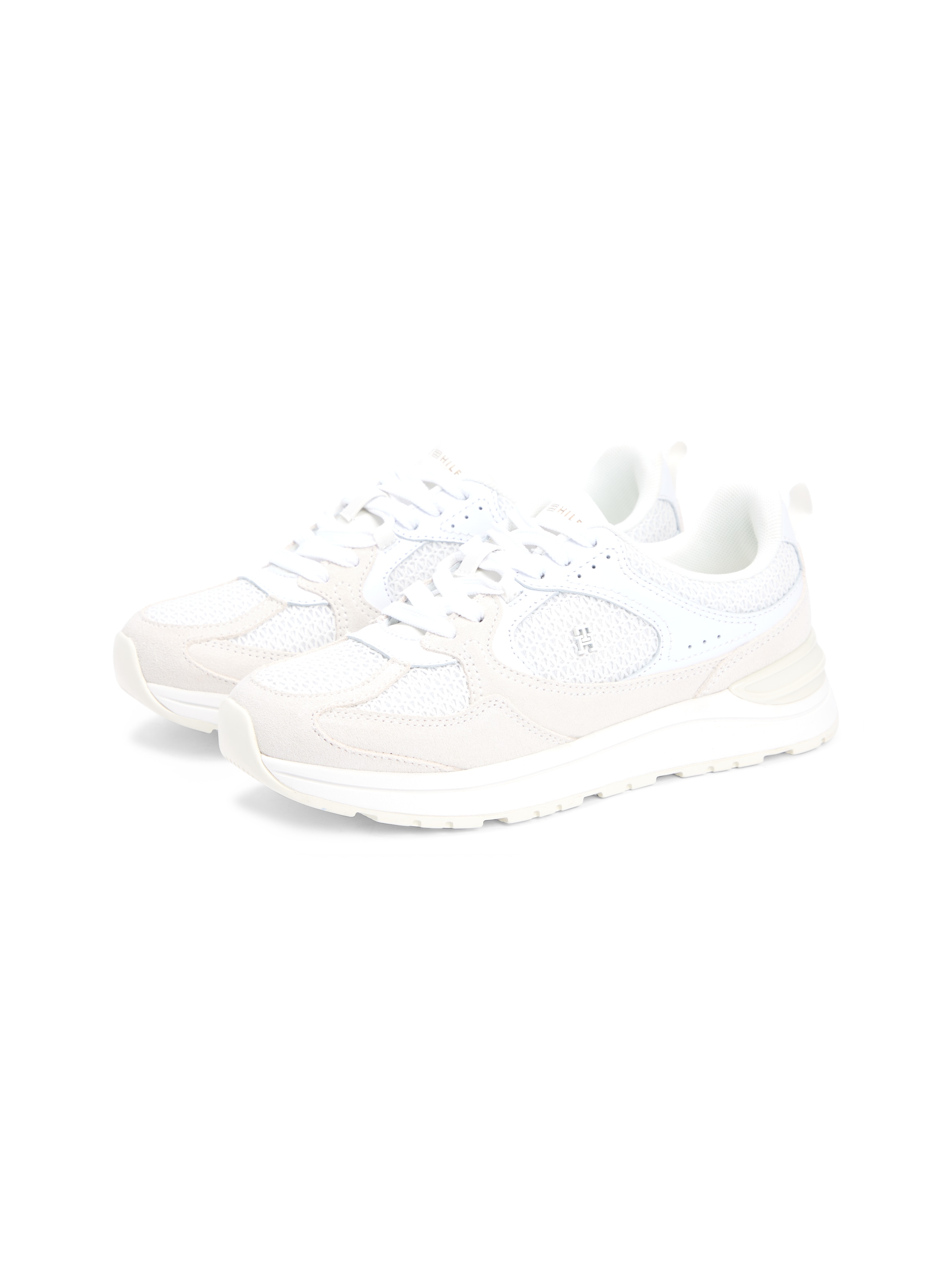 Tommy Hilfiger Plateausneaker »TH MIX MATERIAL RUNNER«  Freizeitschuh, Schnürer, Plateausneaker mit Logoemblem