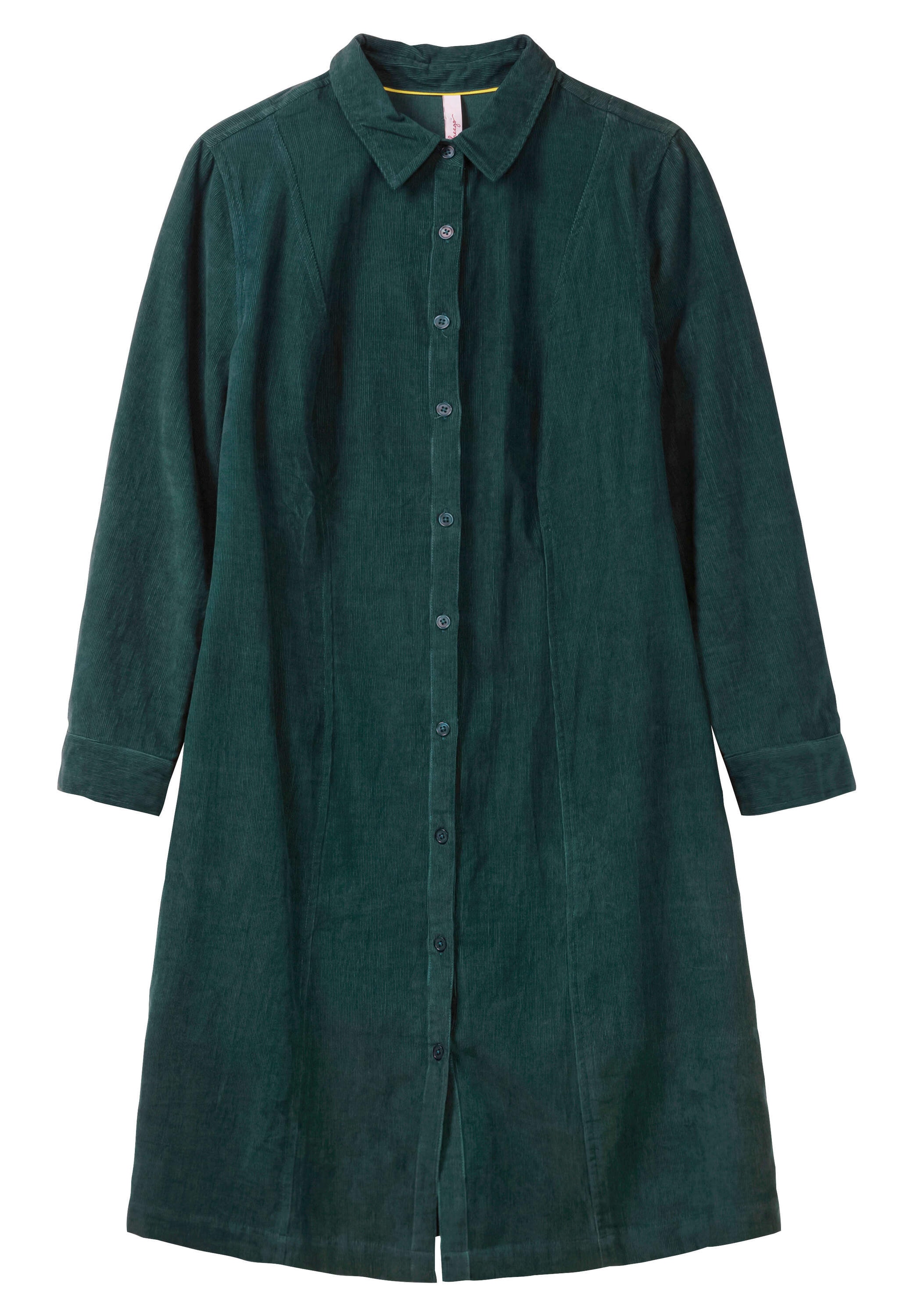 Sheego Hemdblusenkleid »Cord-Kleid Hemdblusenkleid aus weichem Cord« aus weichem Cord, mit Krempelarm