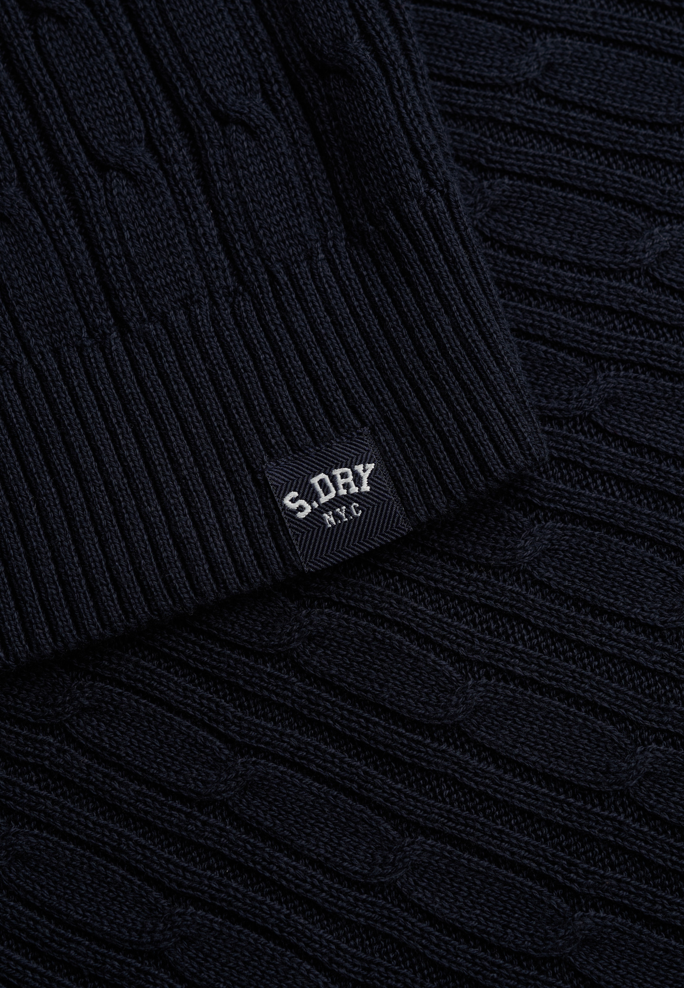 Superdry Strickjacke »SLOUCHY CABLE CARDIGAN« Baumwollmischung