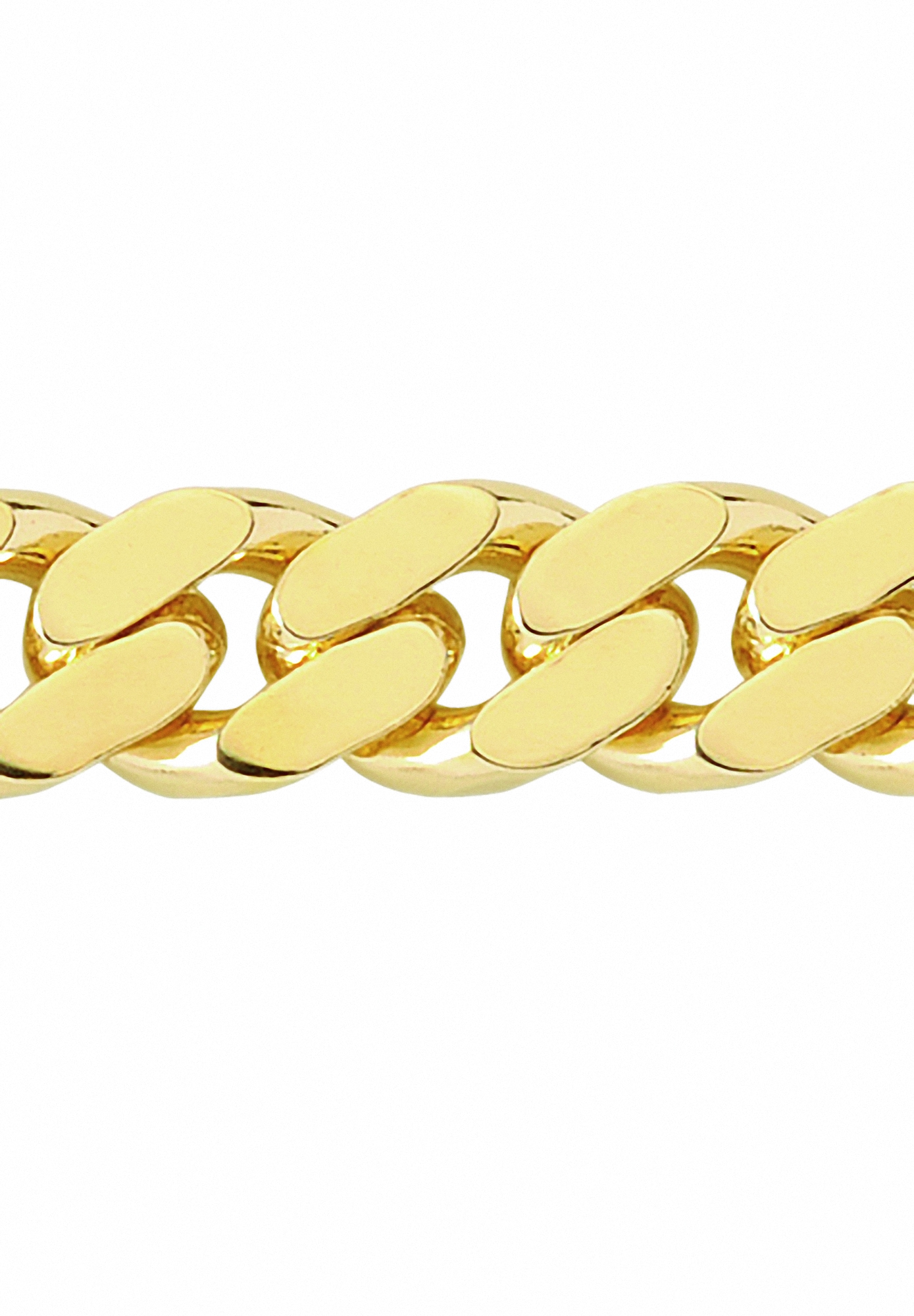 Adelia´s Kette ohne Anhänger »vergoldet Flach Panzer Halskette 60 cm Ø 5,4 mm«