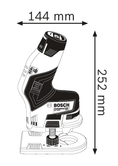 Bosch Professional Akku-Fräse »GKF 12V-8«, ohne Akku
