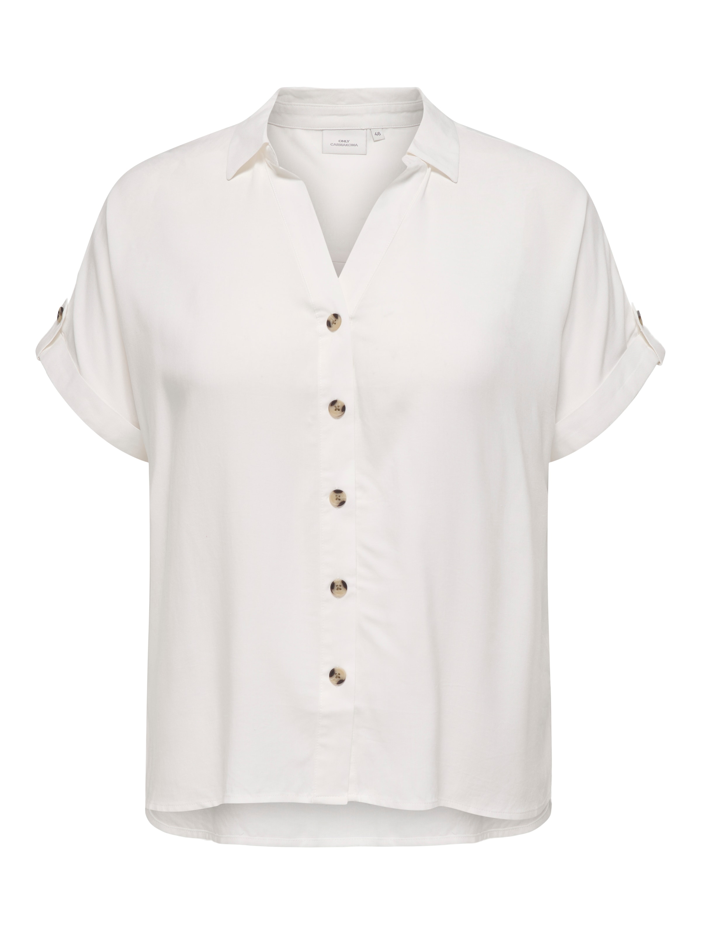 ONLY CARMAKOMA Kurzarmbluse »CARYASMIN SHIRT S/S WVN NOOS«