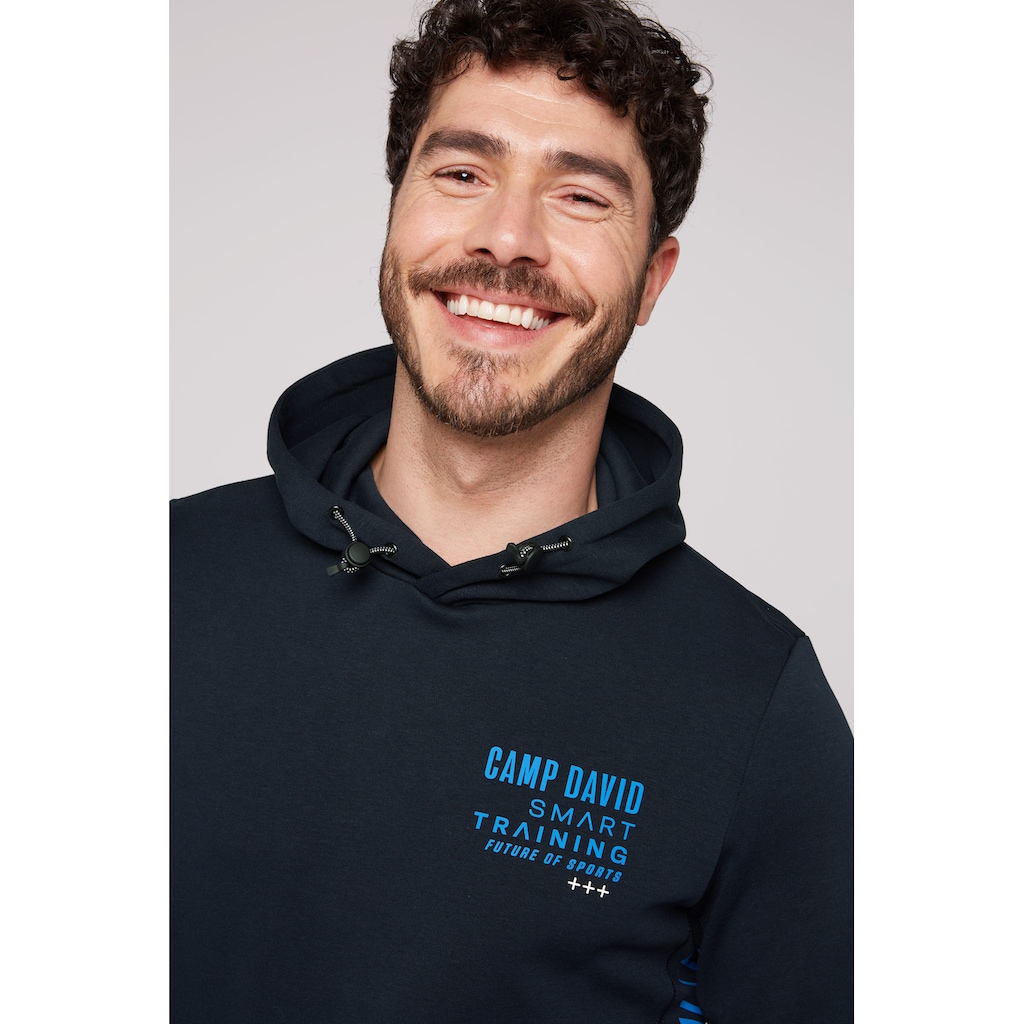 CAMP DAVID Kapuzensweatshirt, mit kontrastreichen Prints