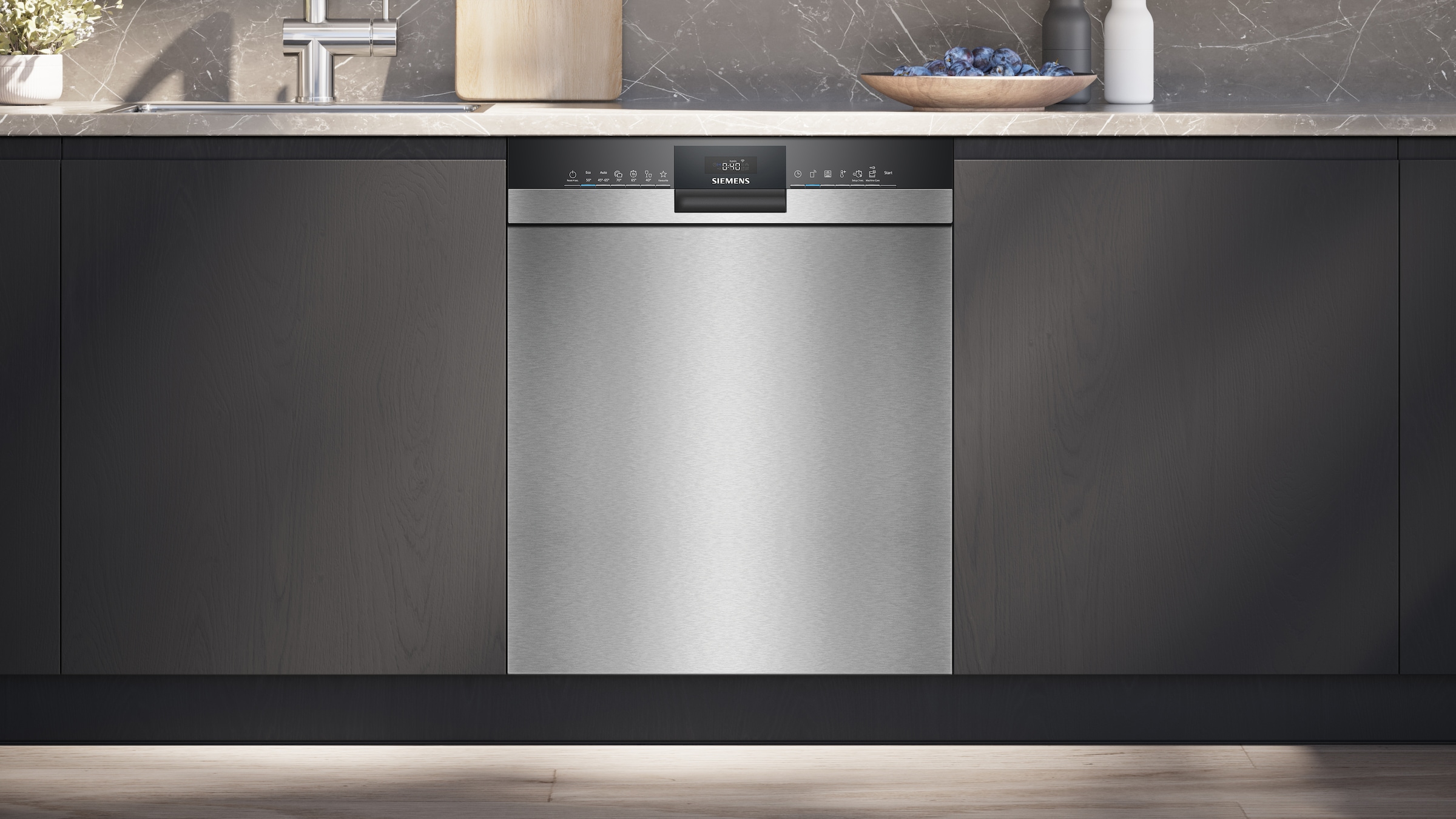 SIEMENS Unterbaugeschirrspüler iQ300 »SN43ES10TE« 13 tlg. Maßgedecke Energiesparlösungen mit smartStart und hohe Flexibilität  beim Beladen