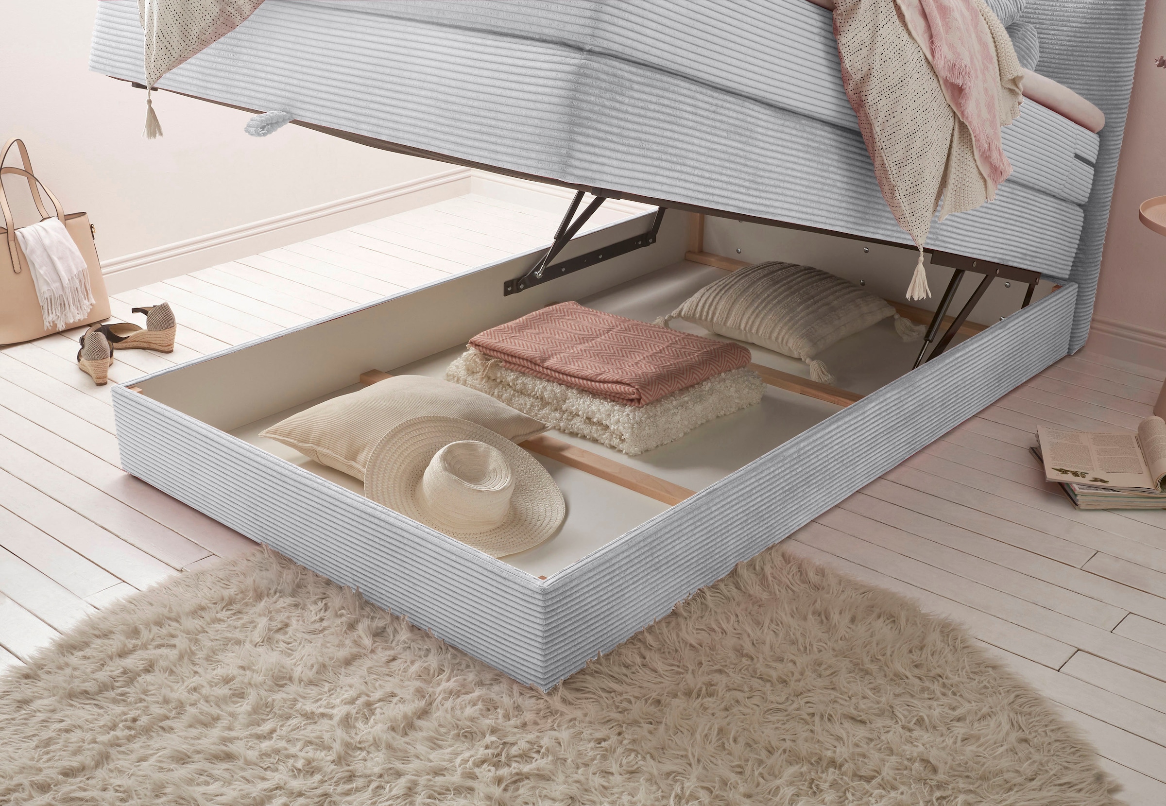 ED EXCITING DESIGN Boxspringbett »Luzern« inkl. Bettkasten