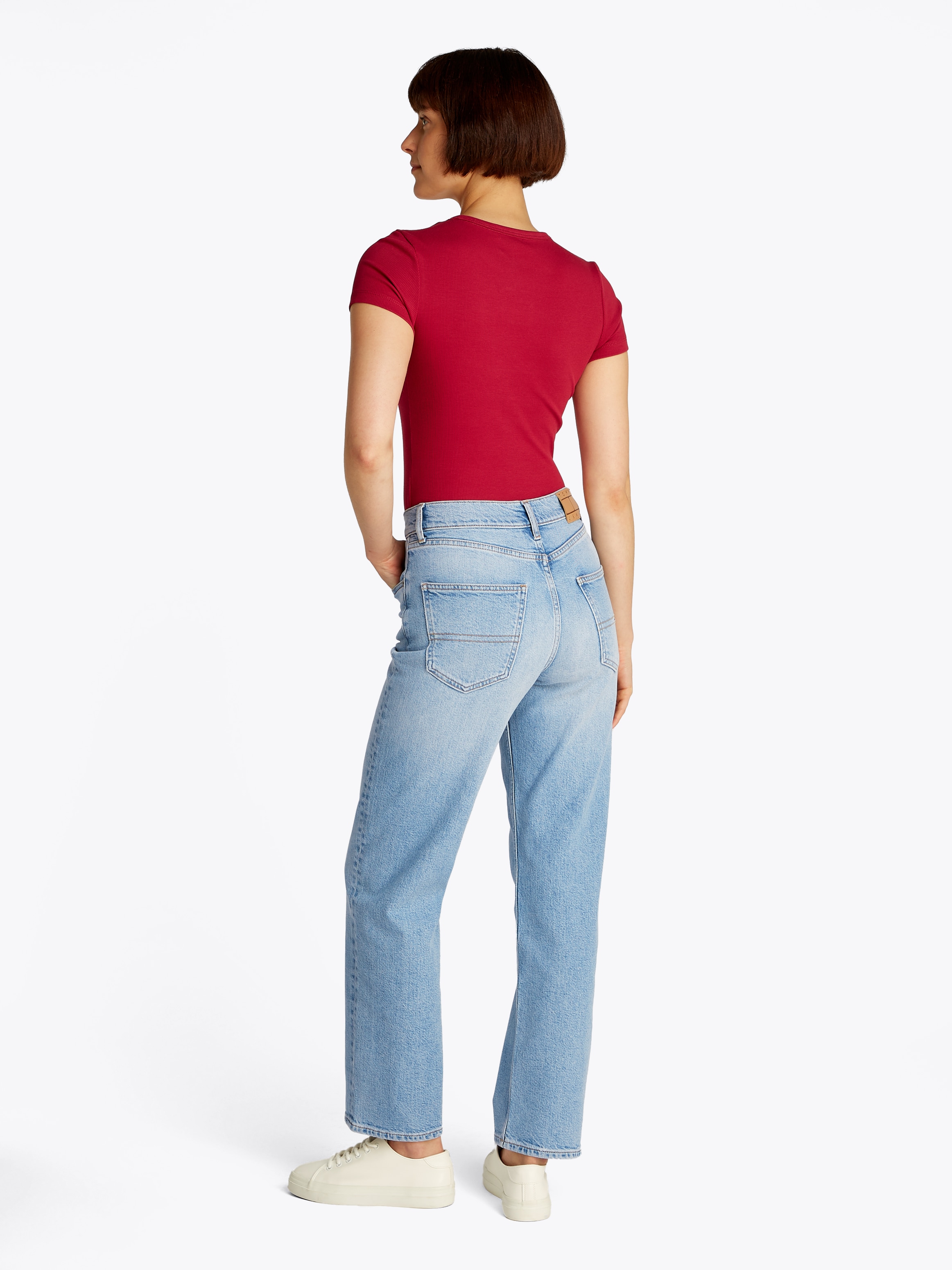 Tommy Jeans Straight-Jeans »LAYLA HR SLIM STR«, in Knöchellänge