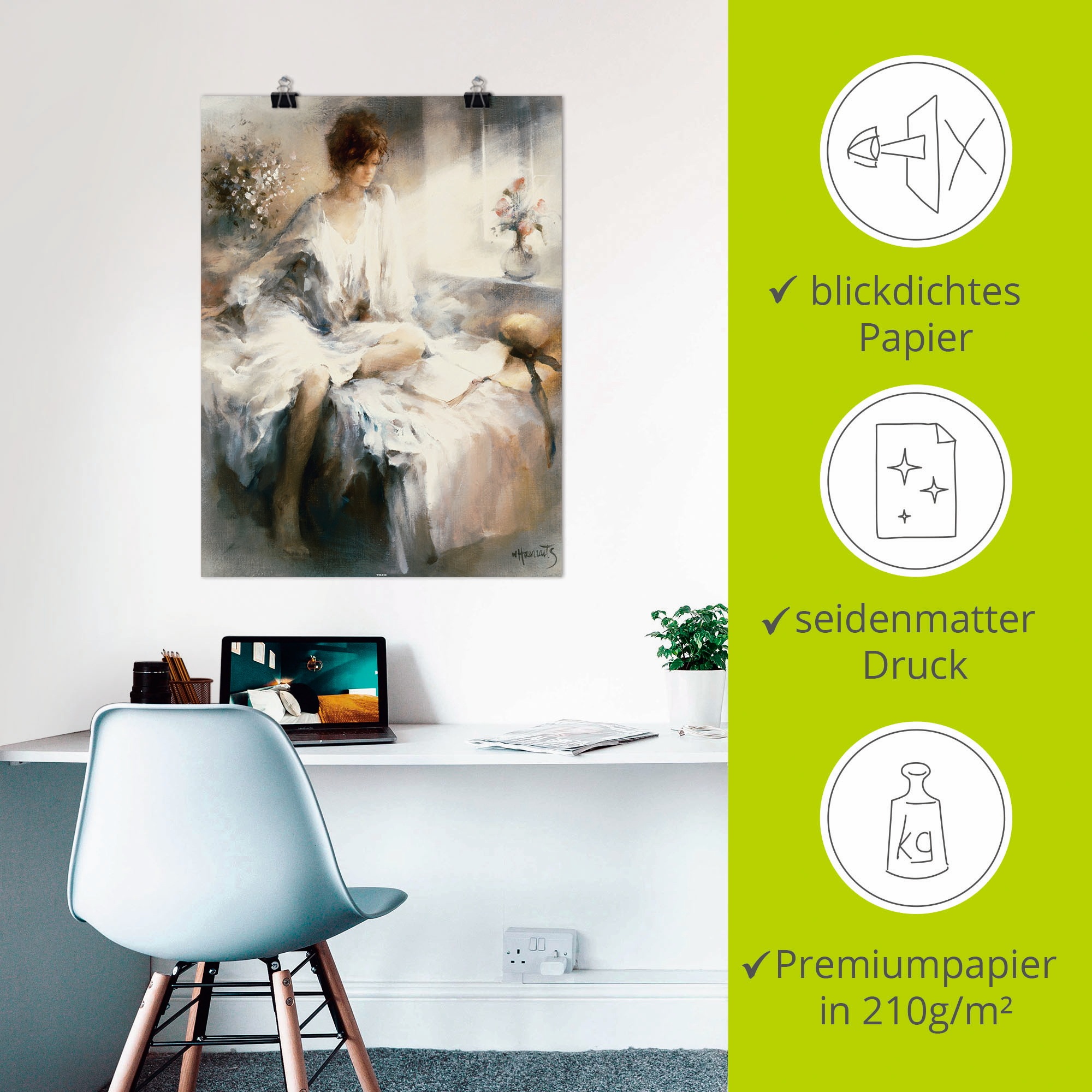 Artland Wandbild »Meditation« Frau 1 Stk. tlg. als Leinwandbild, Poster in verschied. Größen