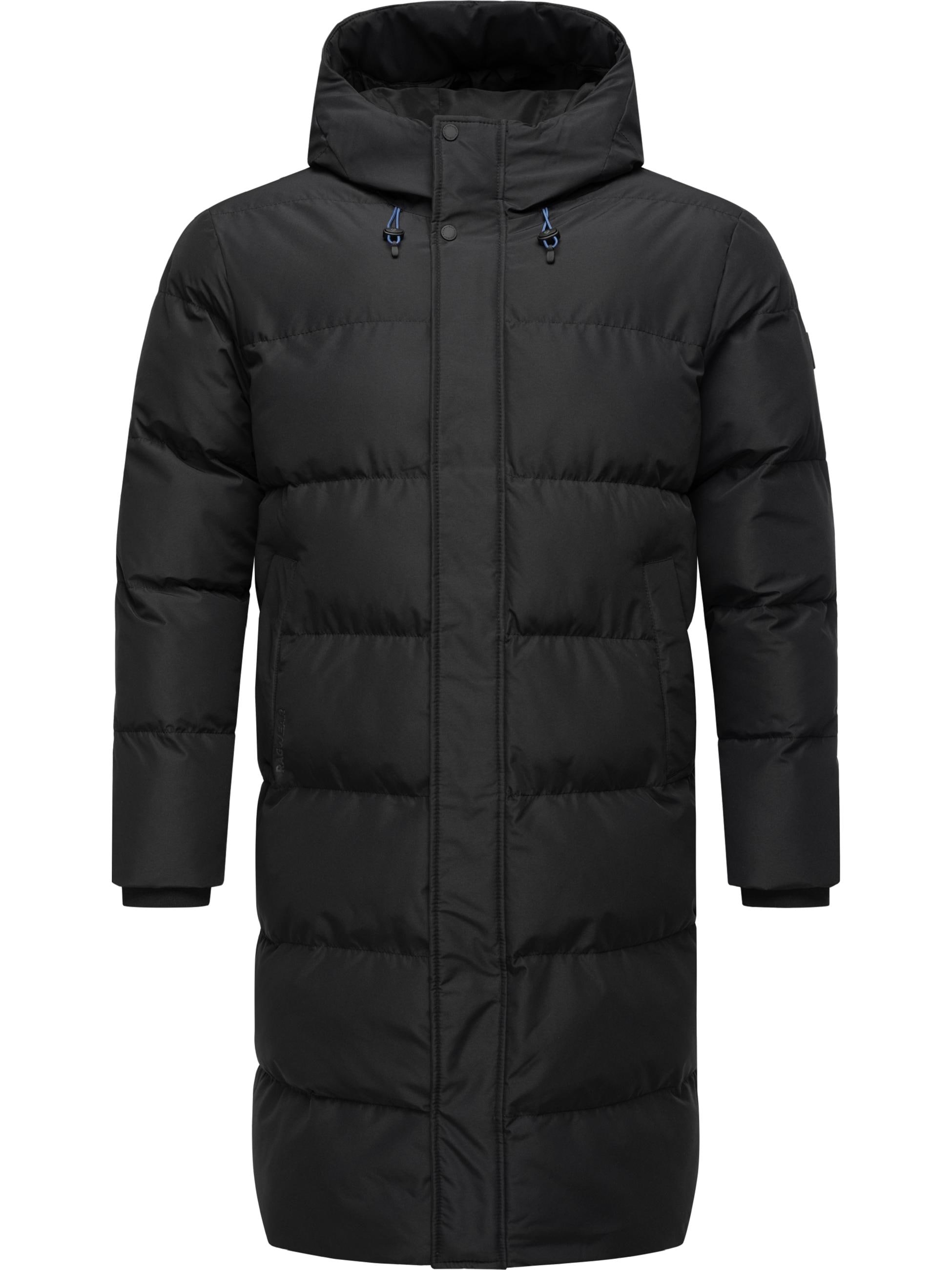 Ragwear Steppmantel »Wintermantel Nordwey«, Warmer Herren Wintermantel mit verstellbarer Kapuze