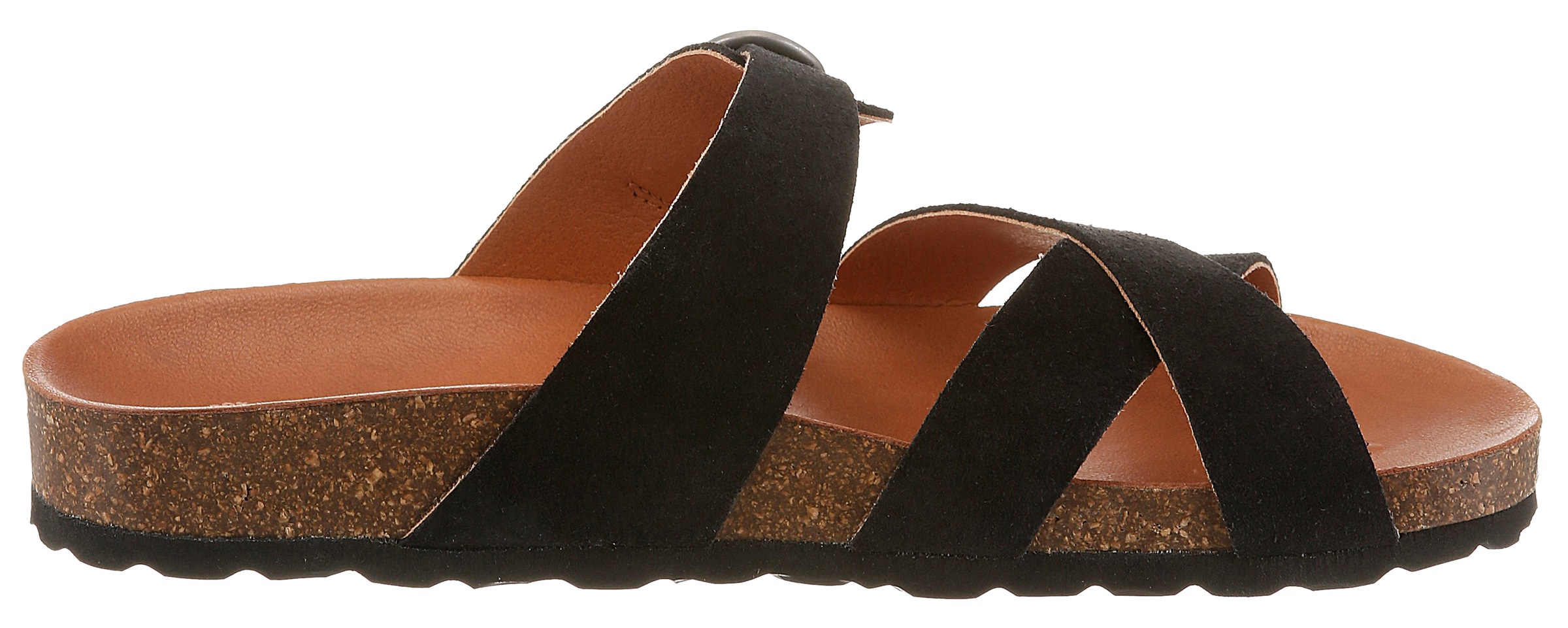 VERBENAS Pantolette »RUBI SERRAJE«  Sommerschuh, Hausschuh, Urlaubsschuh mit verstellbarer Schnalle