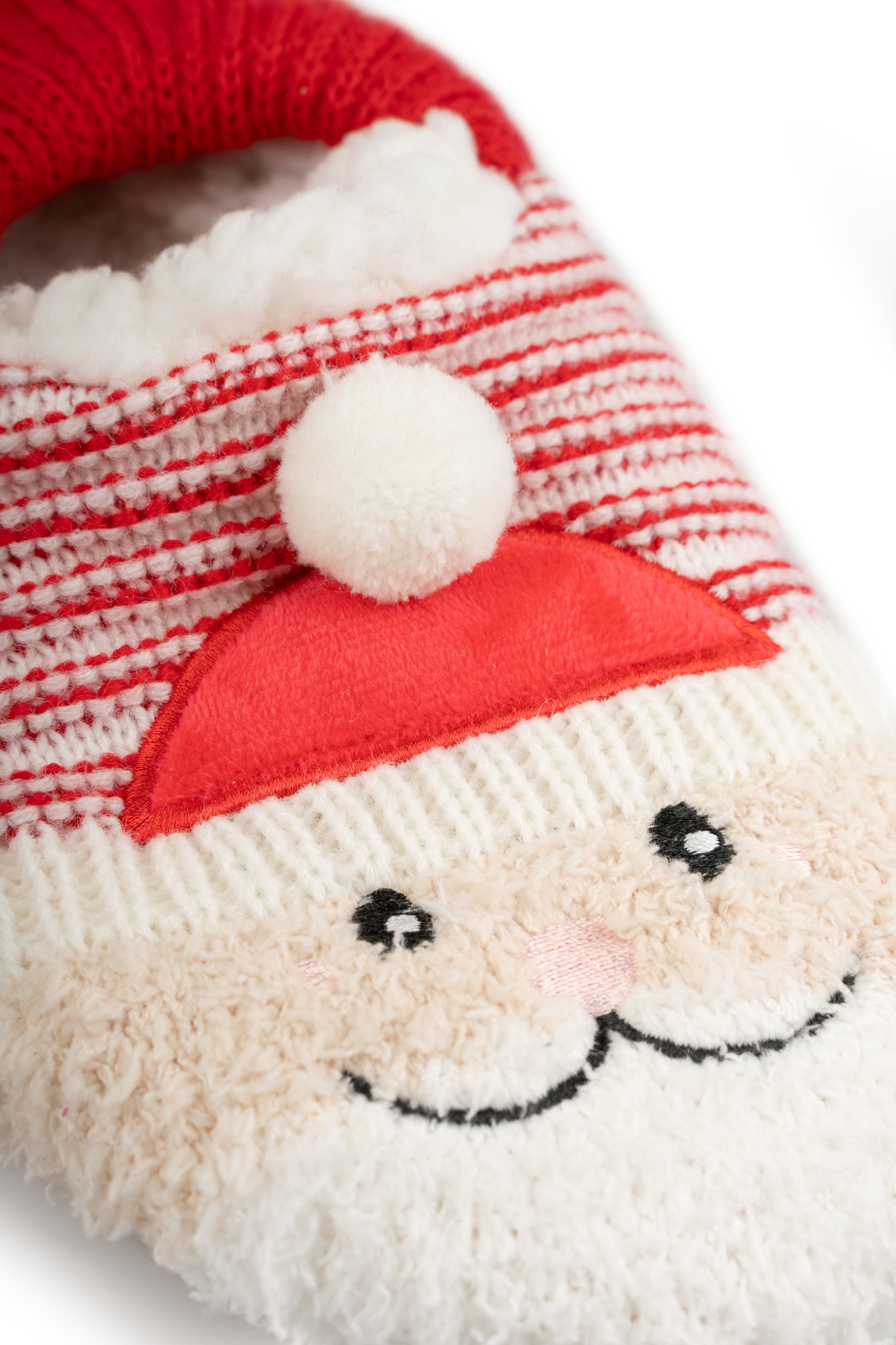 Capelli New York Hausschuh  rutschsicher, Weihnachtsmann-Applikation, warm gefüttert