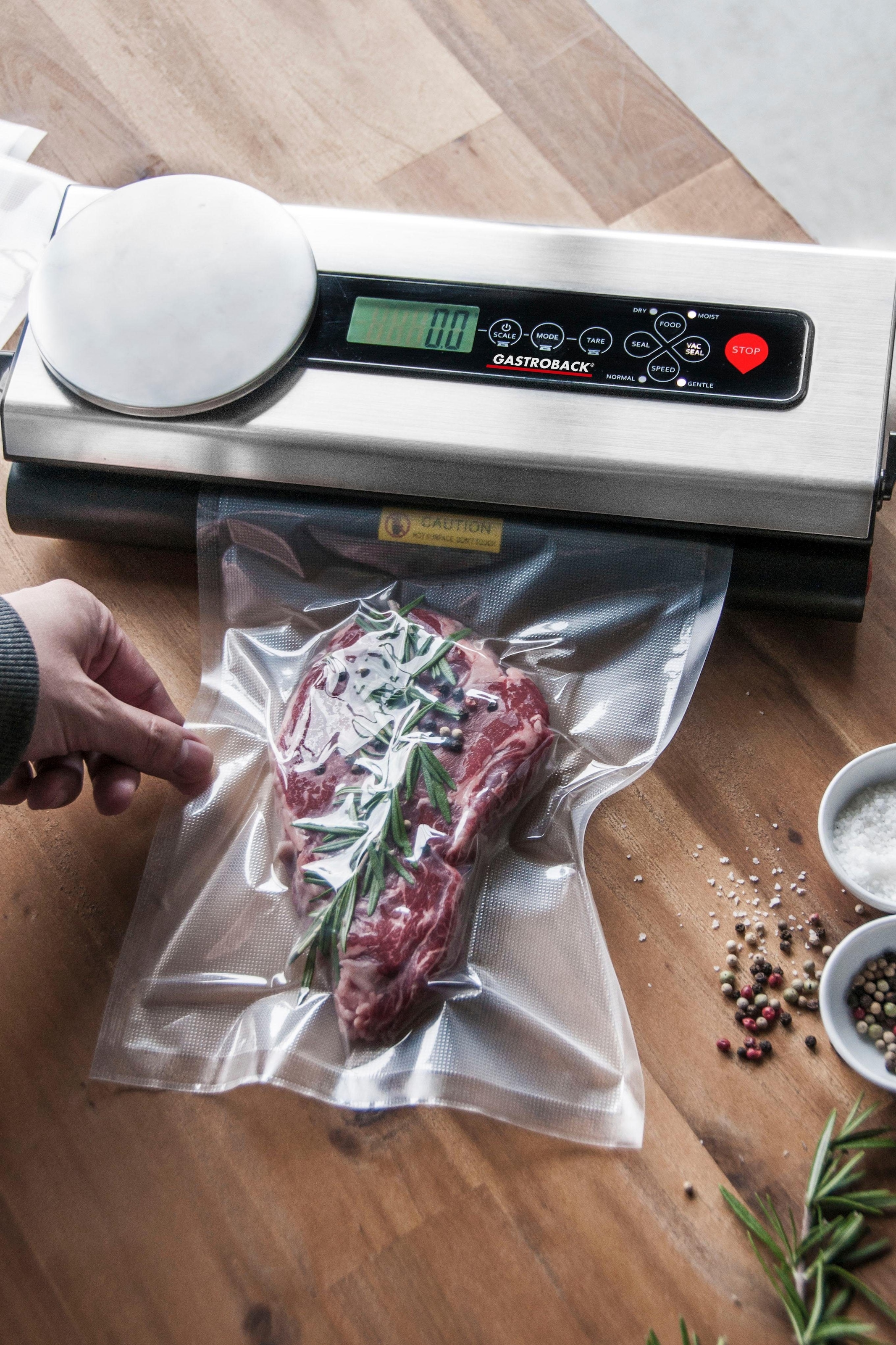 Gastroback Vakuumierer »Advanced Scale 46012« 120 W inkl. 5 Folienbeutel und 1 Folienrolle