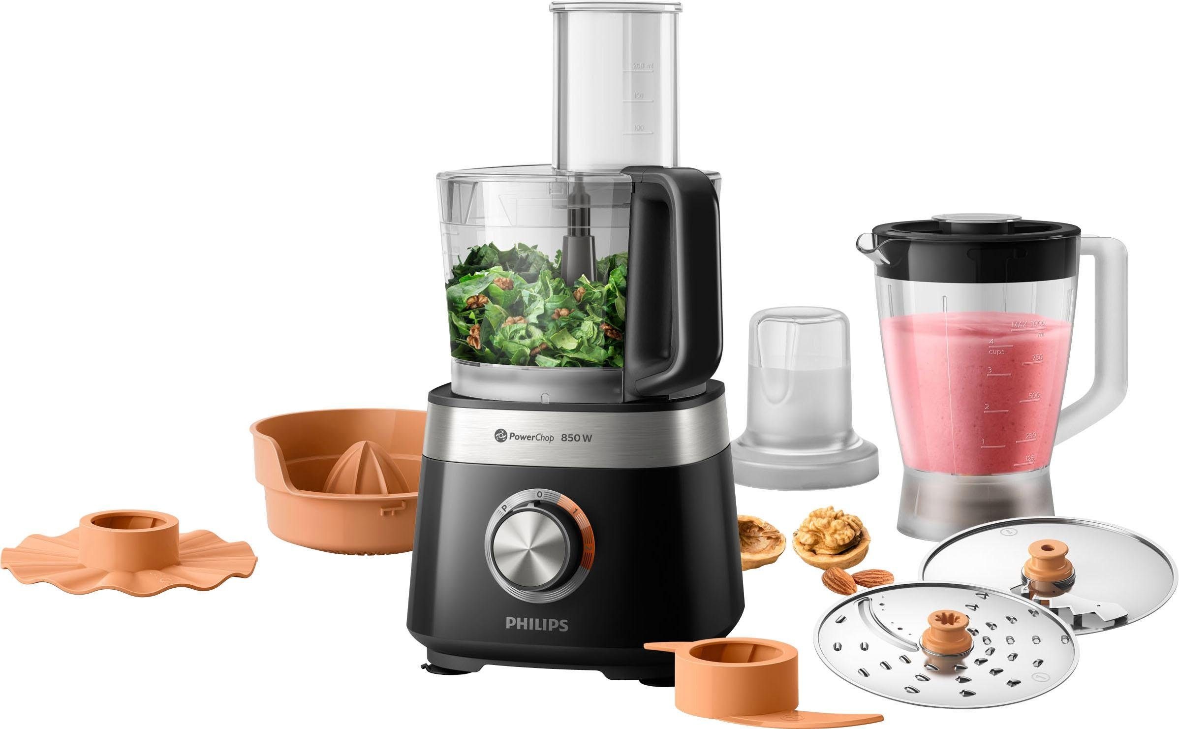 Philips Küchenmaschine »HR7530/10«, 31 Funktionen, 2-in-1 Schneidescheibe, Zitruspressenaufsatz