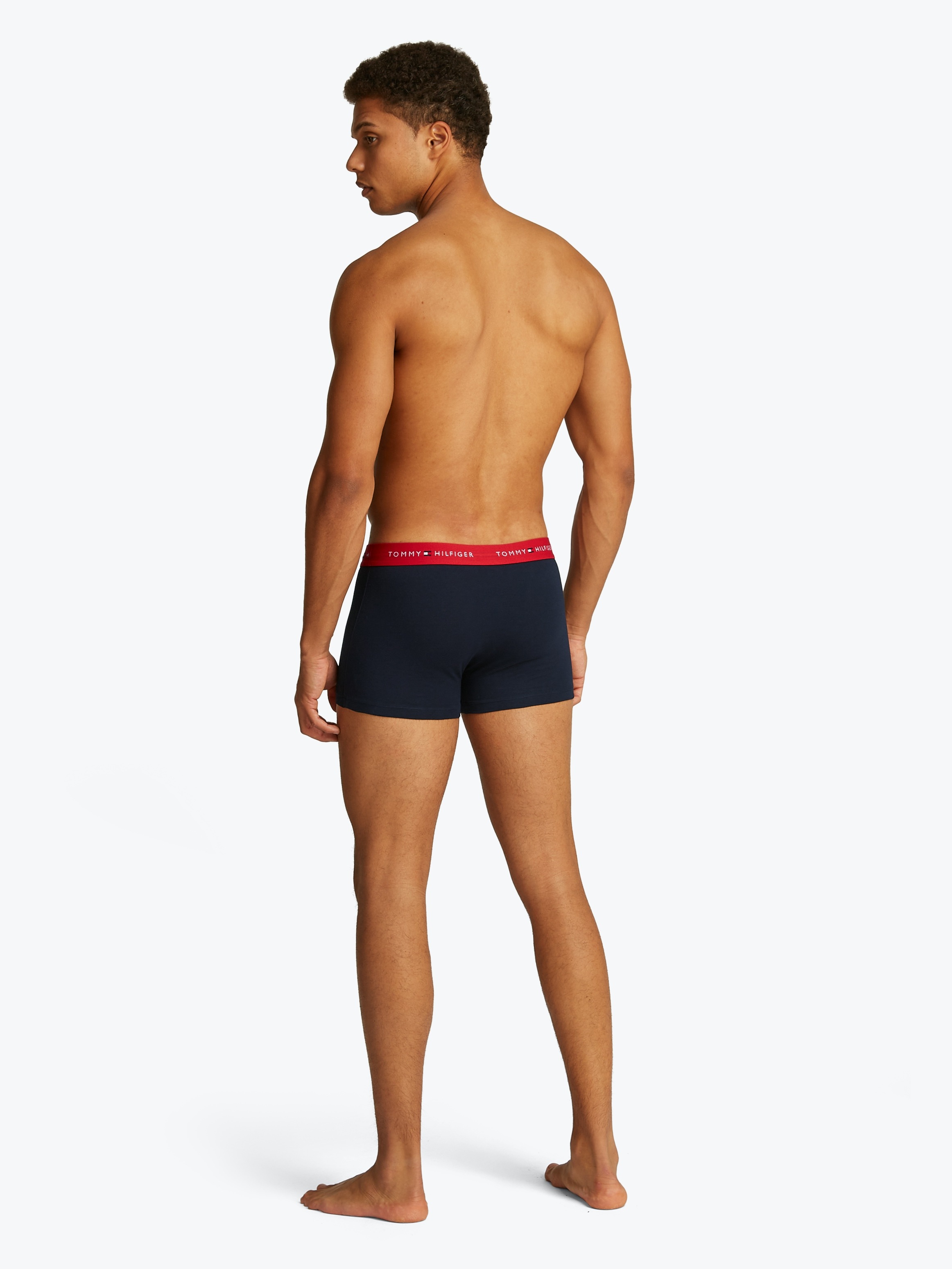 Tommy Hilfiger Underwear Trunk »3P WB TRUNK«, (Packung, 3 St., 3er-Pack), mit kontrastfarbenem Logobund