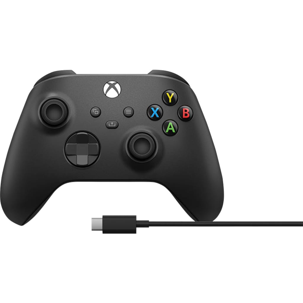 Xbox Wireless-Controller »Carbon Black«, inkl. USB-C Kabel, ohne Akku