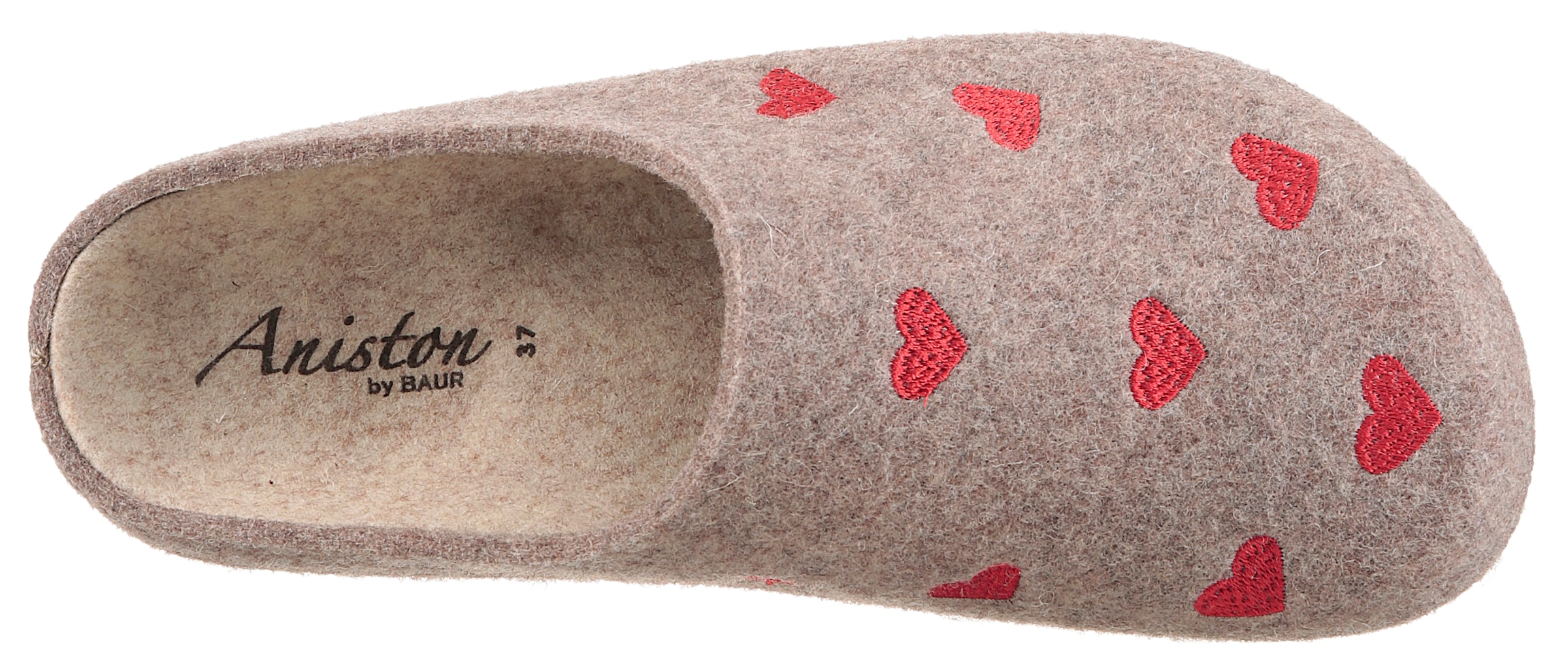 BIO Life Clog, Hausschuh, Homeslipper mit Herzchen-Stickerei - NEUE KOLLEKTION