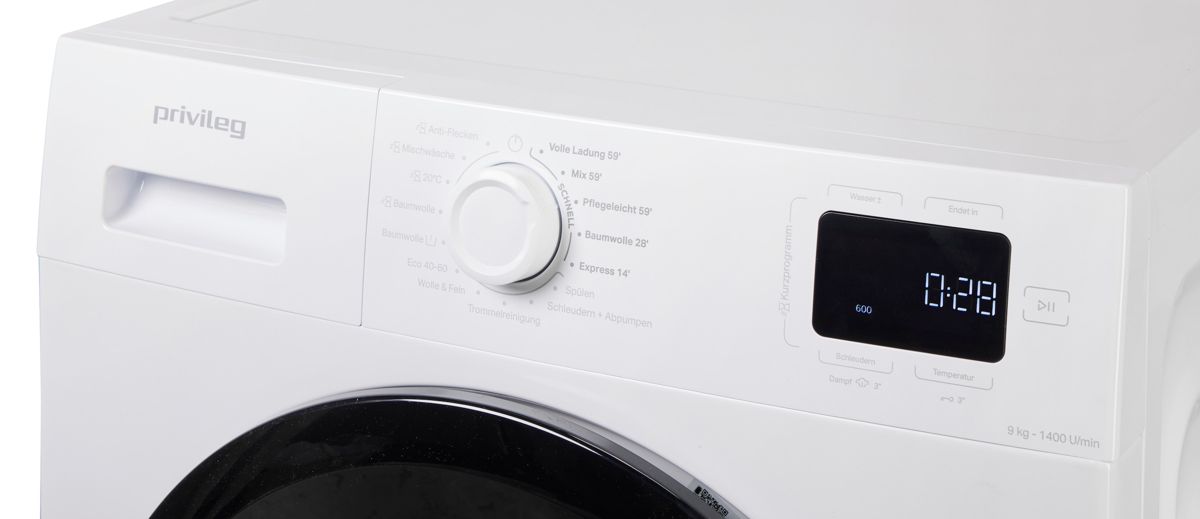 Privileg Waschmaschine MY TIME »PWF 974A MY TIME DE« 9 kg 1400 U/min Quick Cycles – 5 Programme in unter 1 Stunde