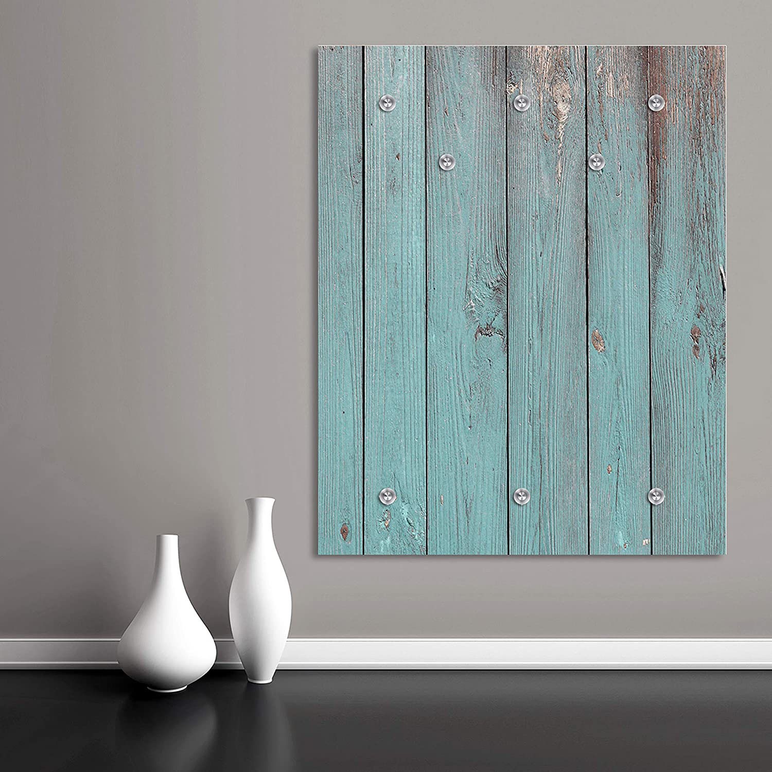 queence Garderobenleiste »Barney«, (8 St.), Wand Garderobe, Vintage, Holz Optik, platzsparend