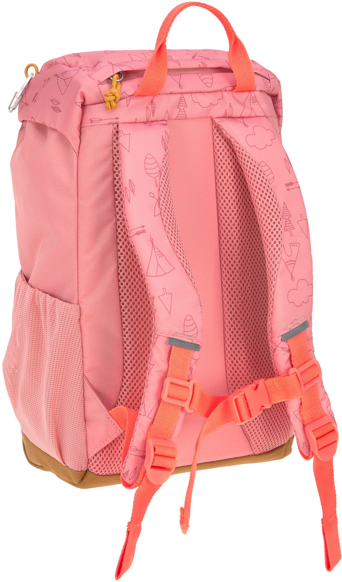 LÄSSIG Kinderrucksack »Adventure, rose, Mini Backpack«, Reflektoren, inkl. Sitzunterlage; PETA-approved vegan; aus recyceltem Material