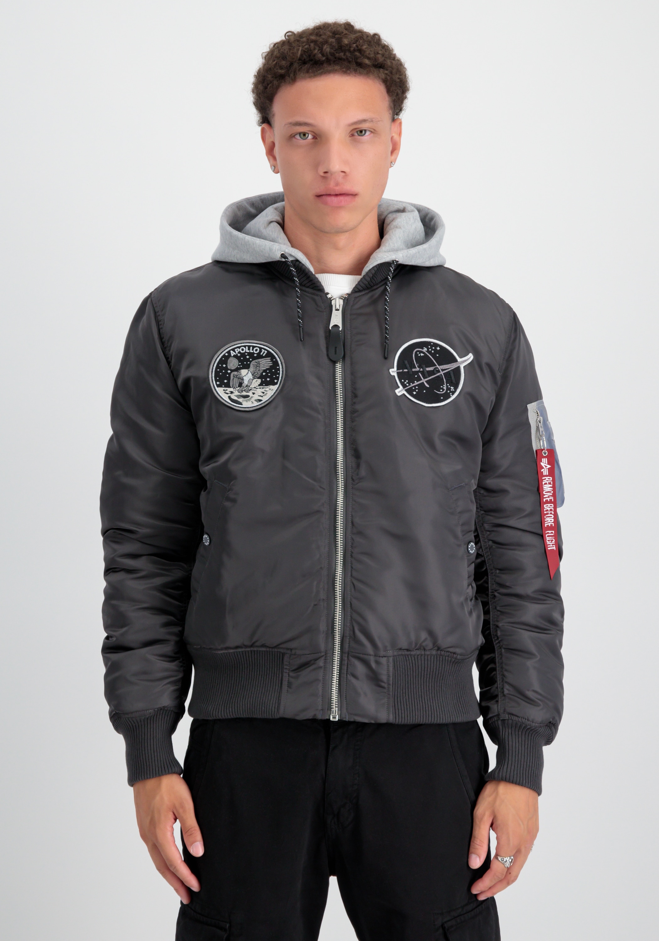 Alpha Industries Bomberjacke »Alpha Industries Men - Bomber Jackets MA-1 VF Hood Dark Side«
