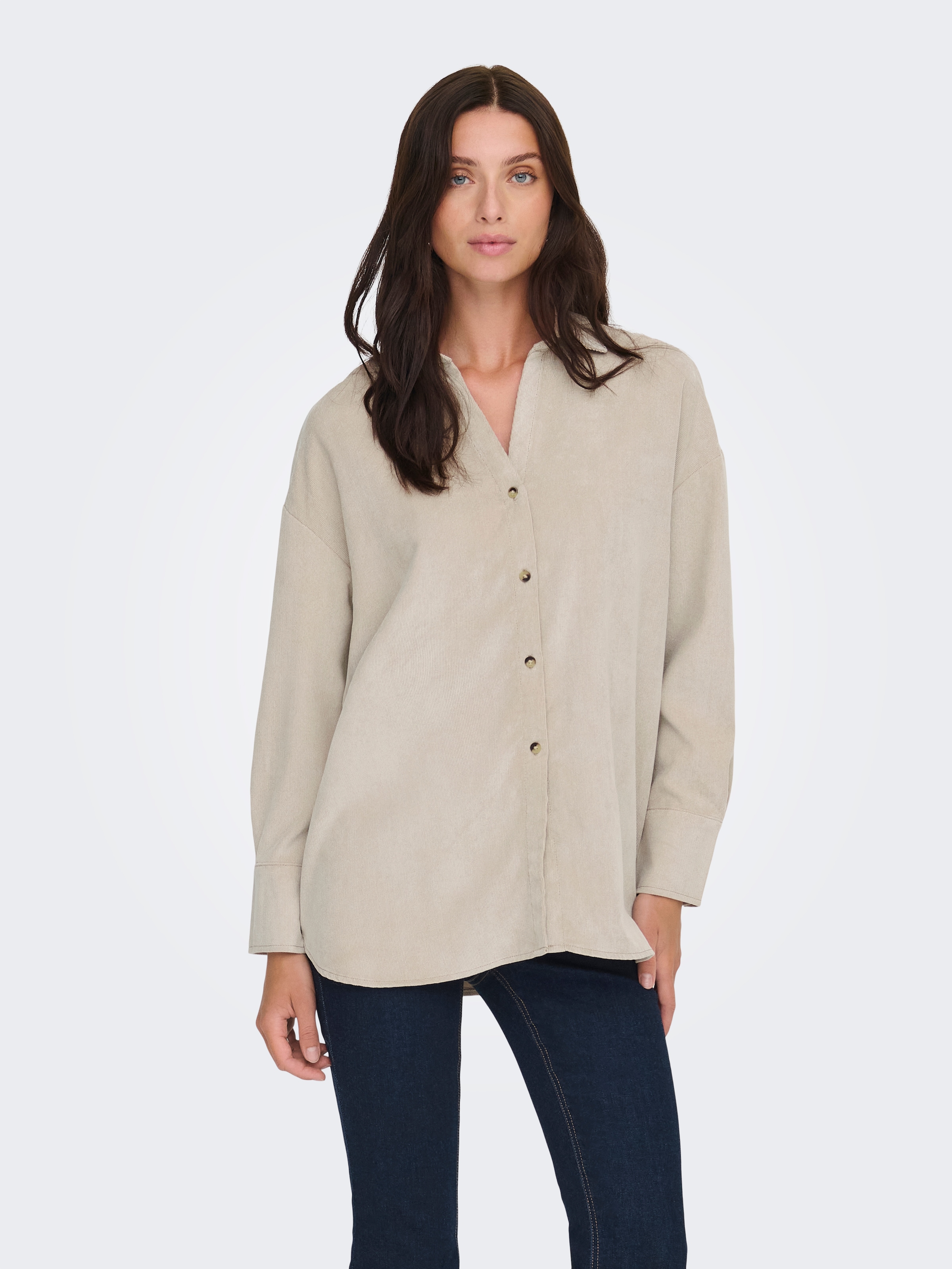 ONLY Langarmbluse »ONLMARIKE LIFE L/S CORD LOOSE SHIRT PNT«
