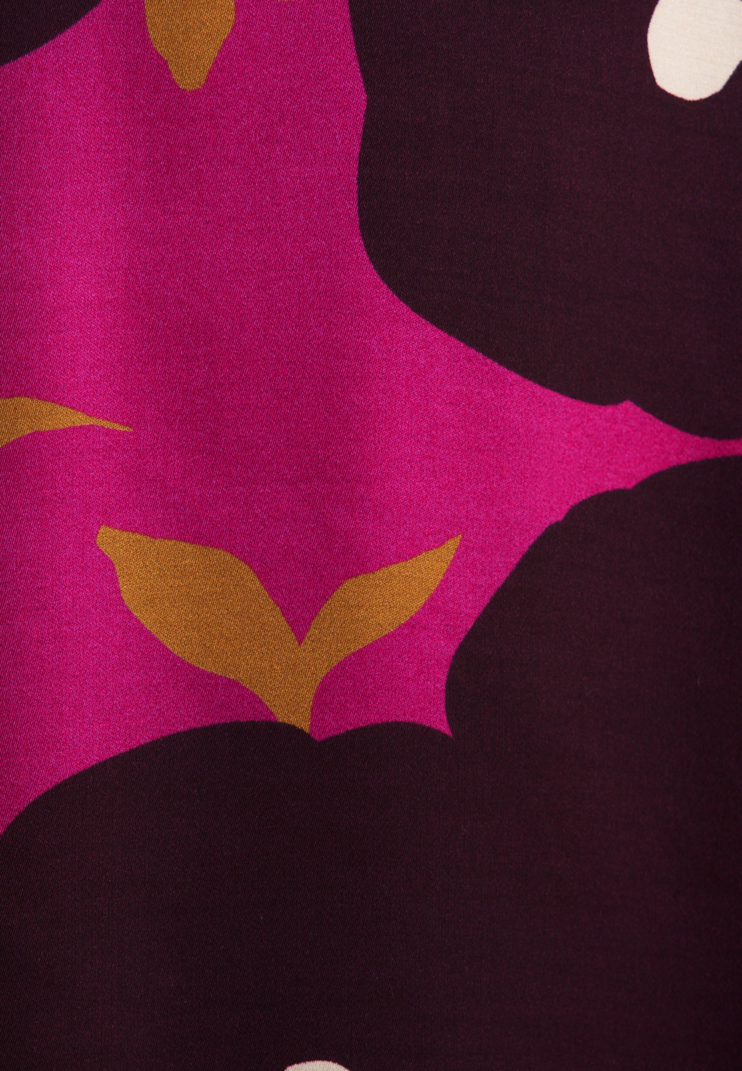 seidensticker Sommerkleid »Schwarze Rose«, Langarm Rundhals Druck