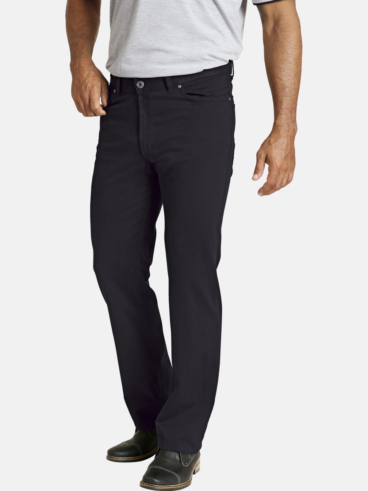 Jan Vanderstorm 5-Pocket-Hose »TEJA«, (2er-Pack), angenehmer Baumwoll-Mix