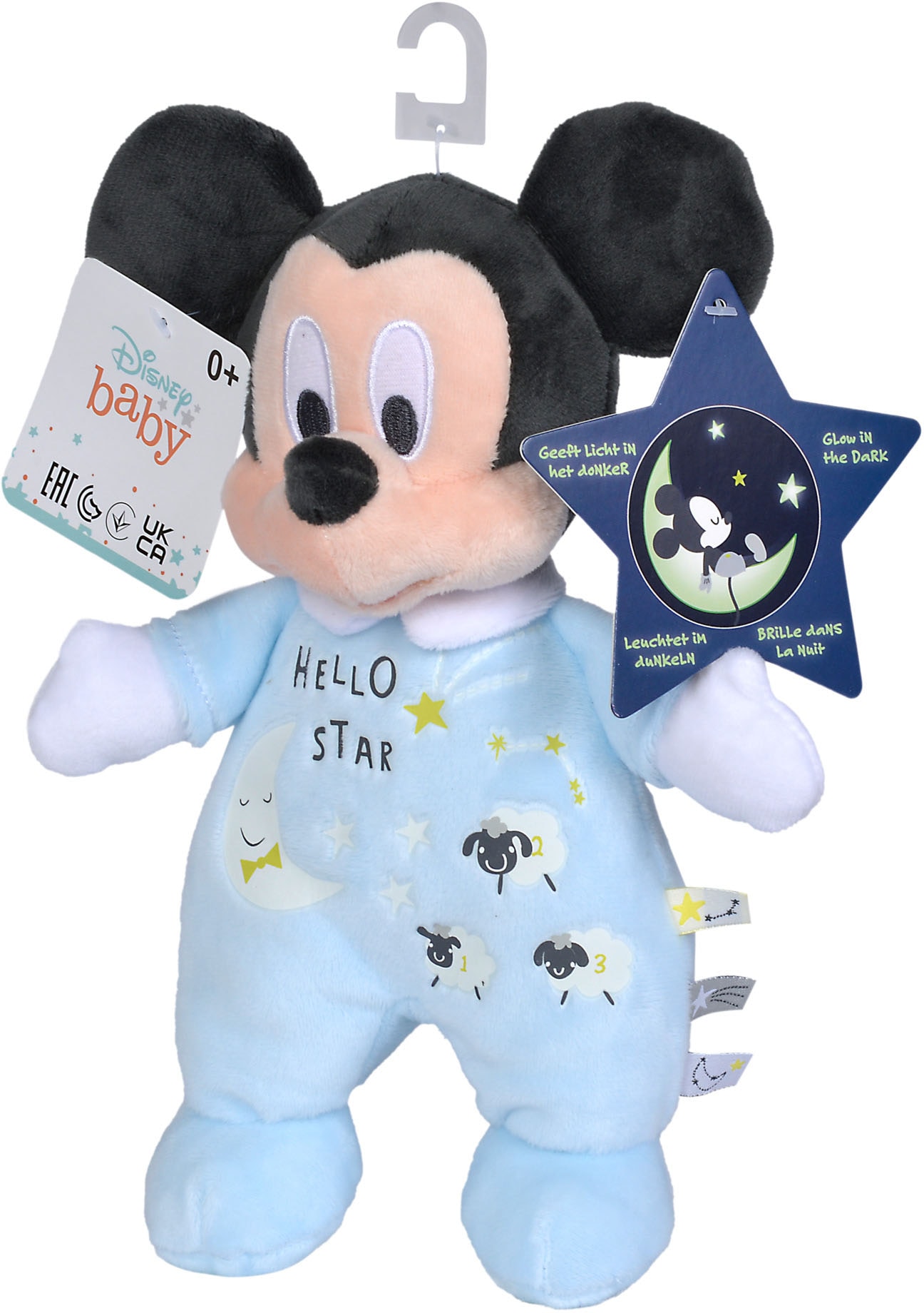 SIMBA Plüschfigur »Disney Mickey Glow in the dark, Starry Night, 25cm«, mit leuchtenden Elementen