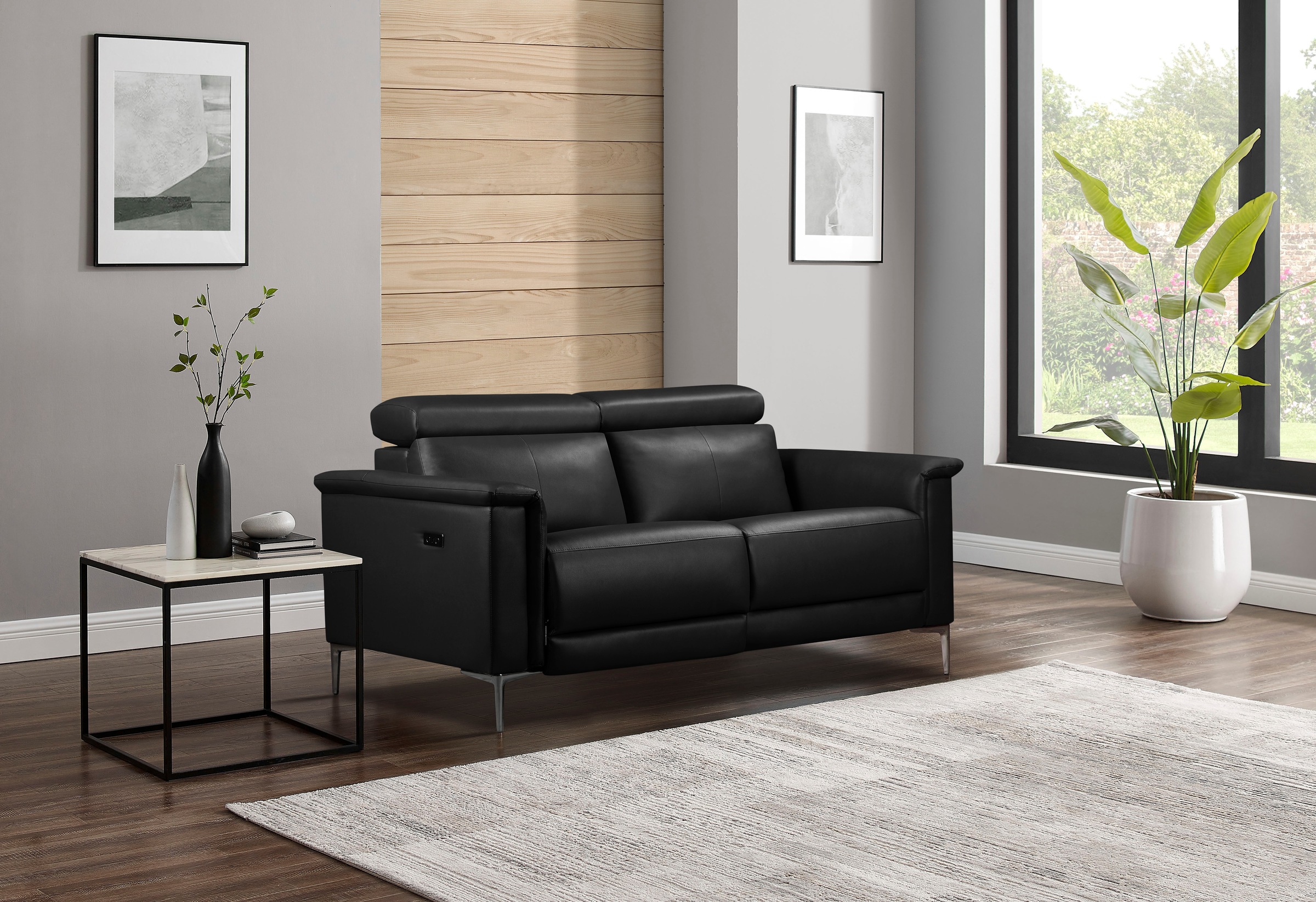 Home affaire 2-Sitzer »Lund«, manueller od. elektrischer Relaxfunktion und USB-C