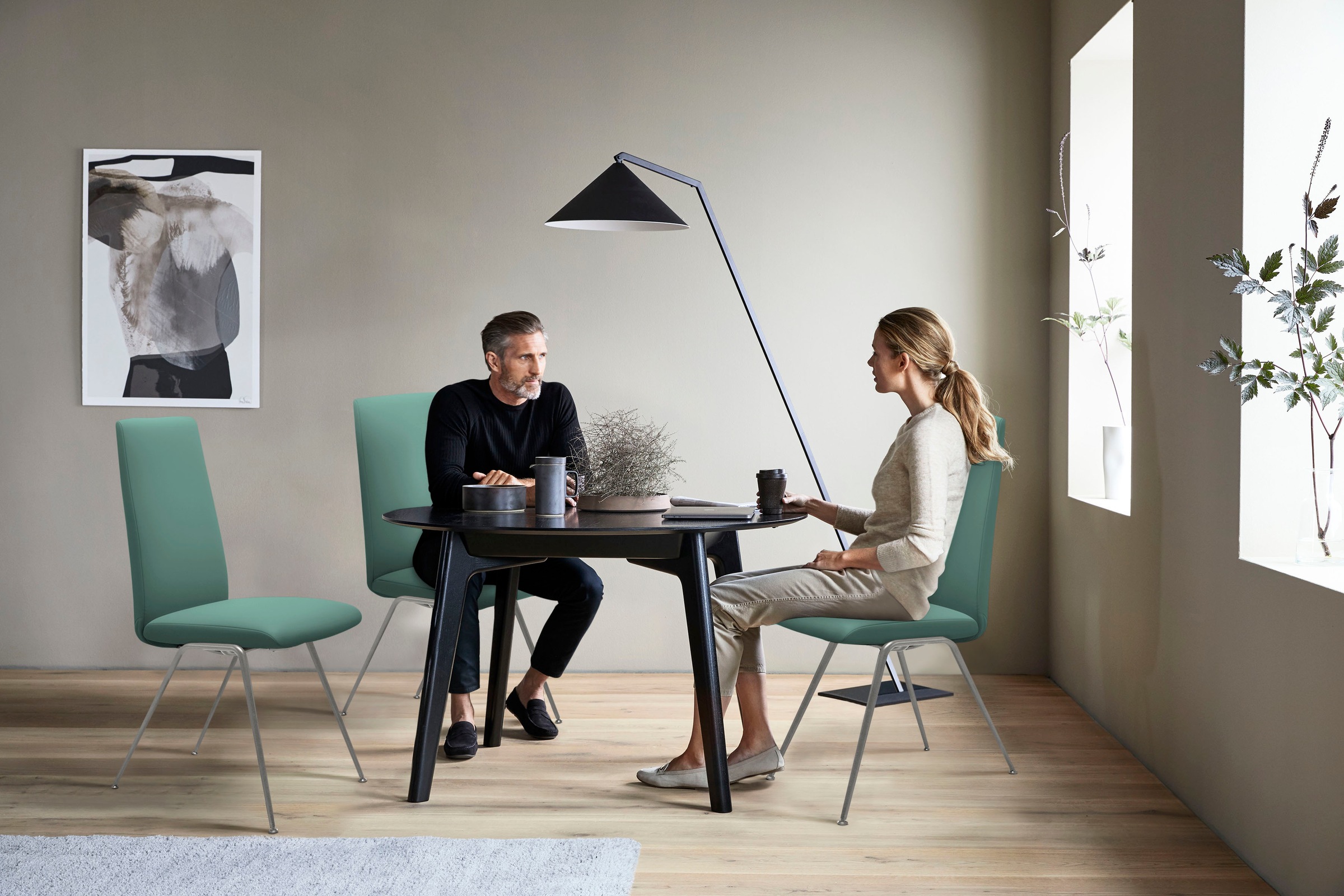 Stressless® Polsterstuhl »Laurel«, Leder PALOMA, High Back, Größe M, mit Beinen aus Stahl in Chrom matt