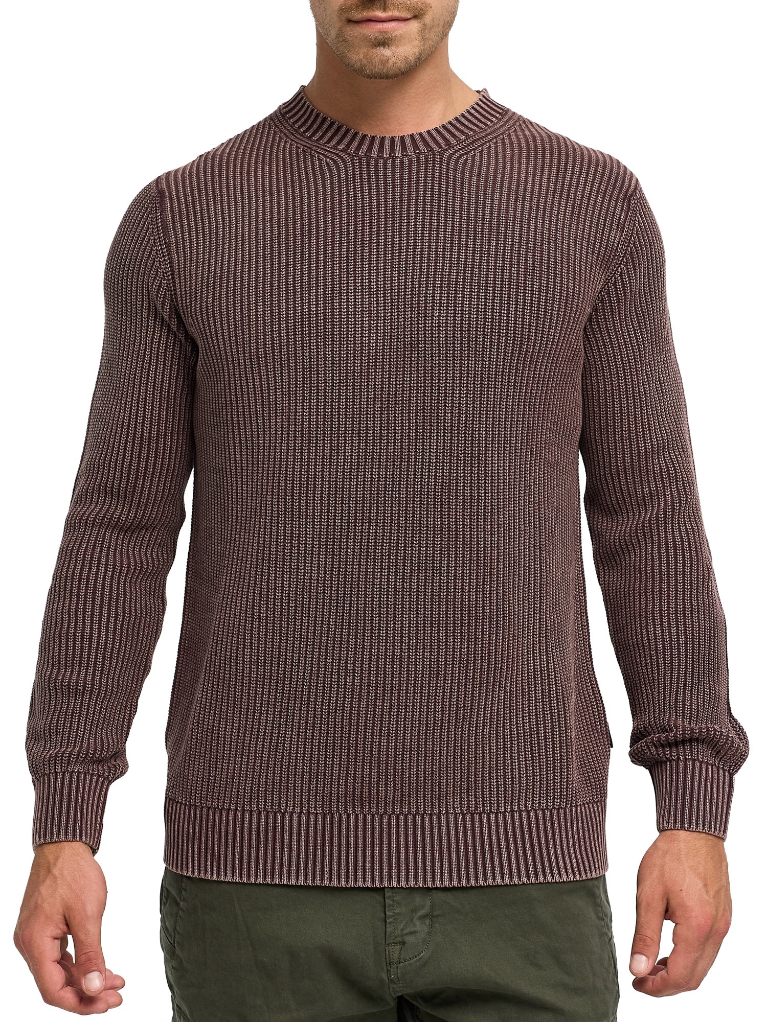 Indicode Rundhalspullover »INTorpedo« Baumwolle, regular fit