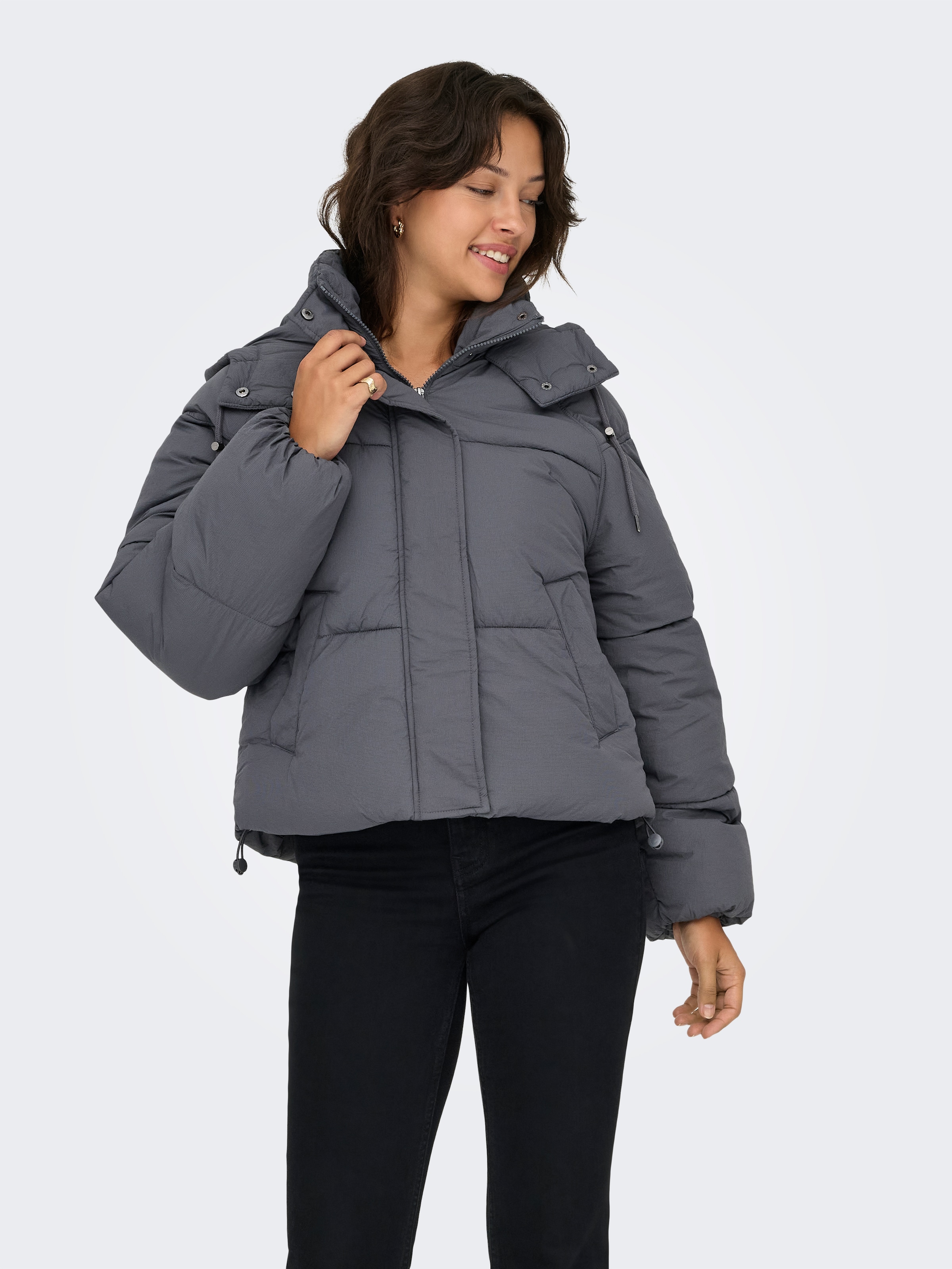 ONLY Steppjacke »ONLHOPE SHORT PUFFER JACKET CC OTW« mit Kapuze